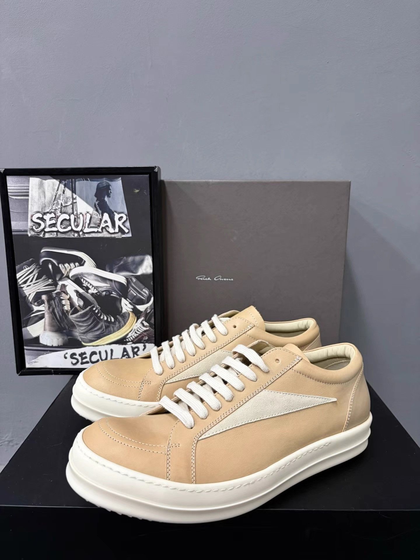 Rick Owens Rick Owens 25FW Butter Yellow Low Sneakers K34 Size US 8 / EU 41 - 2 Thumbnail