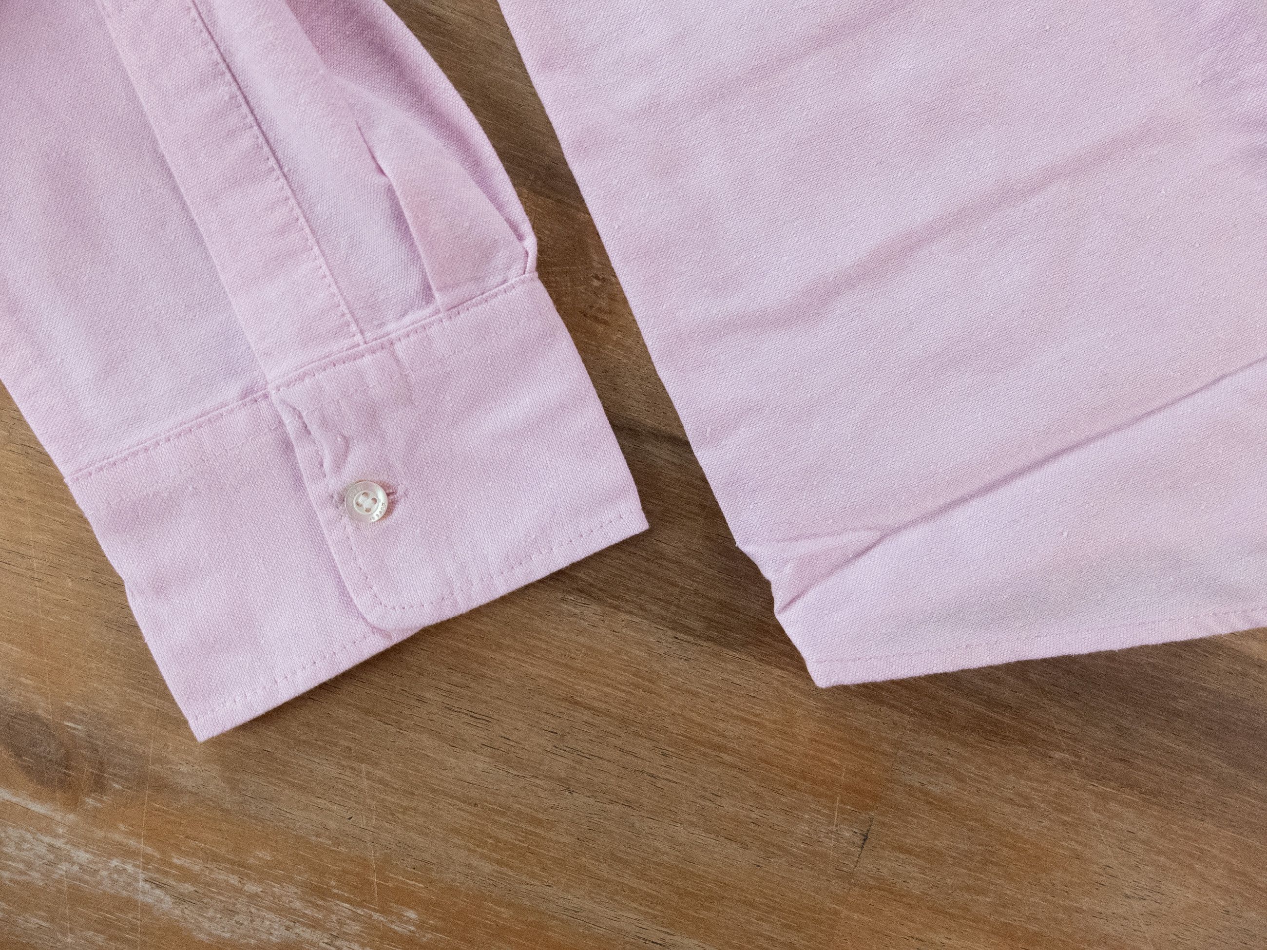 ASPESI solid pink regular fit Oxford shirt 42 / Large