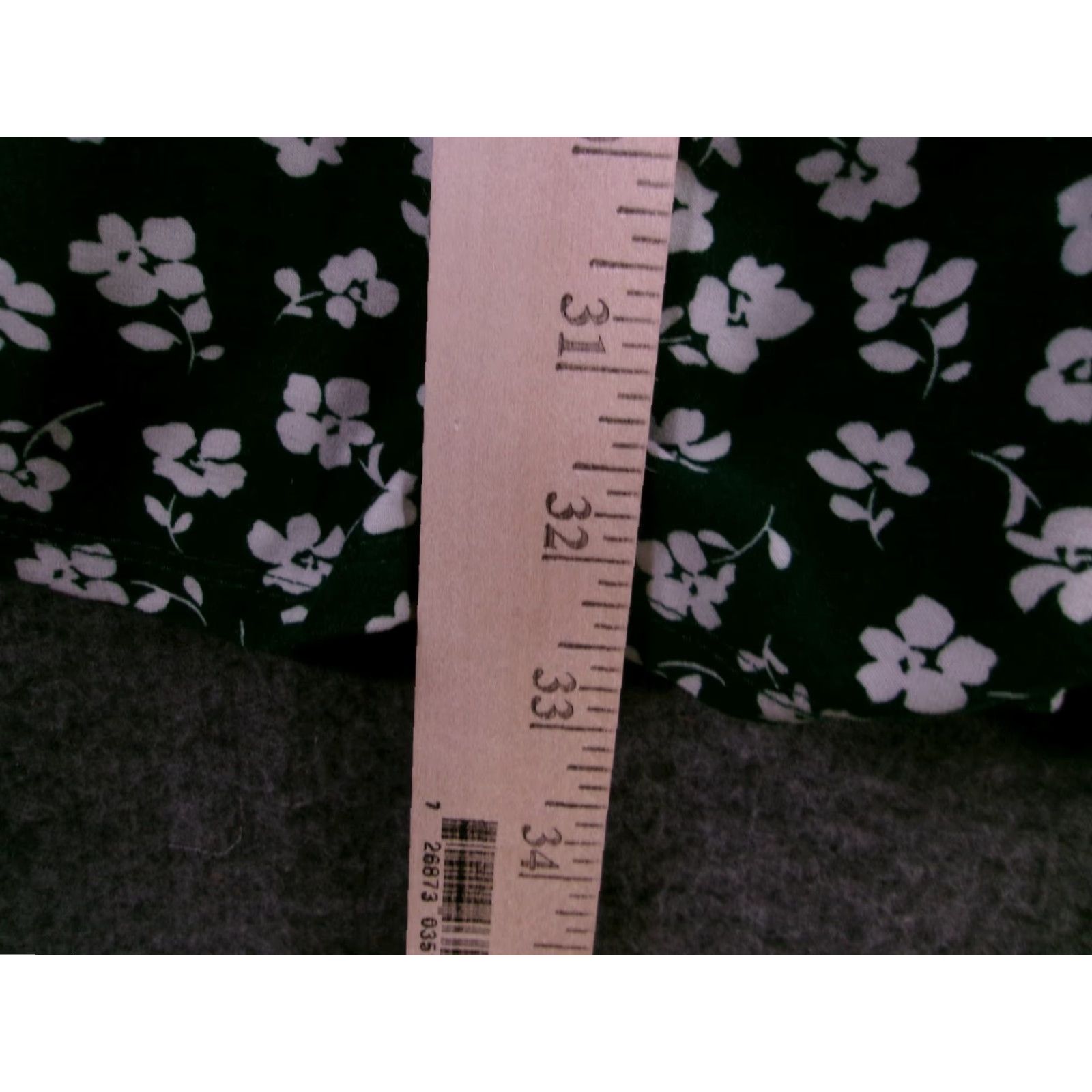 Vintage No Boundaries Dress Womens L Floral V Neck Short Sleeve Tiered Casual Green Size 36" / US 14 / IT 50 - 6 Thumbnail