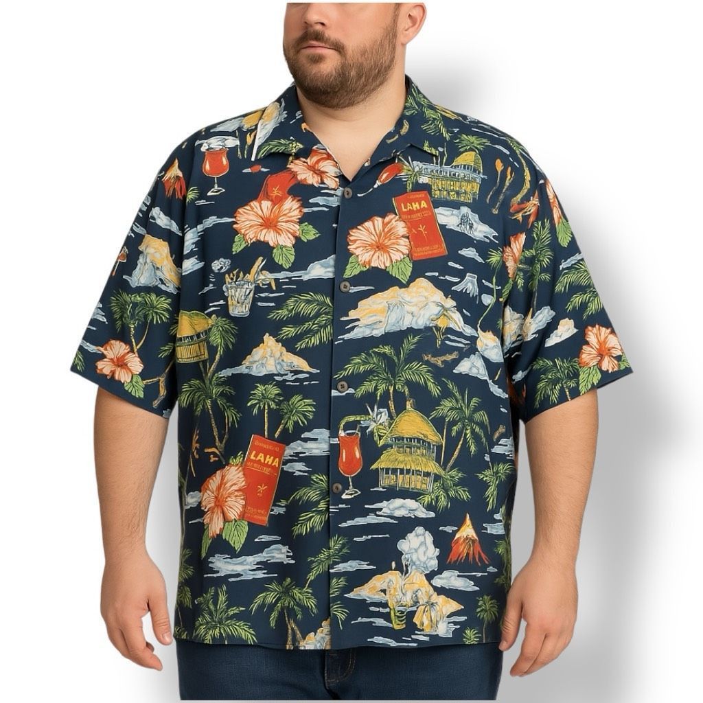 Big Dogs Vintage Big Dogs Lava Lounge Hawaiian Shirt Tropical Print C Size US XXL / EU 58 / 5 - 1 Thumbnail