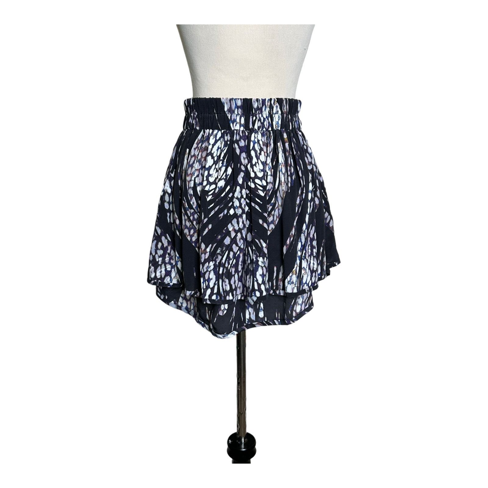 Iro IRO multi print silk layered mini skirt size 34 - US 2 Size 26" / US 2 / IT 38 - 2 Thumbnail