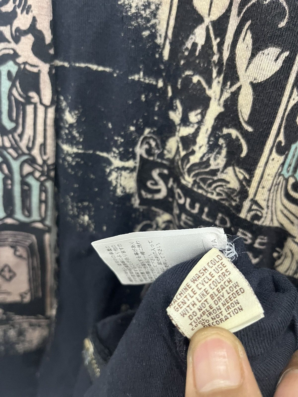 Japanese Brand Japanese AOP Skinny Minnie Long Sleve Tees Size M / US 6-8 / IT 42-44 - 8 Thumbnail