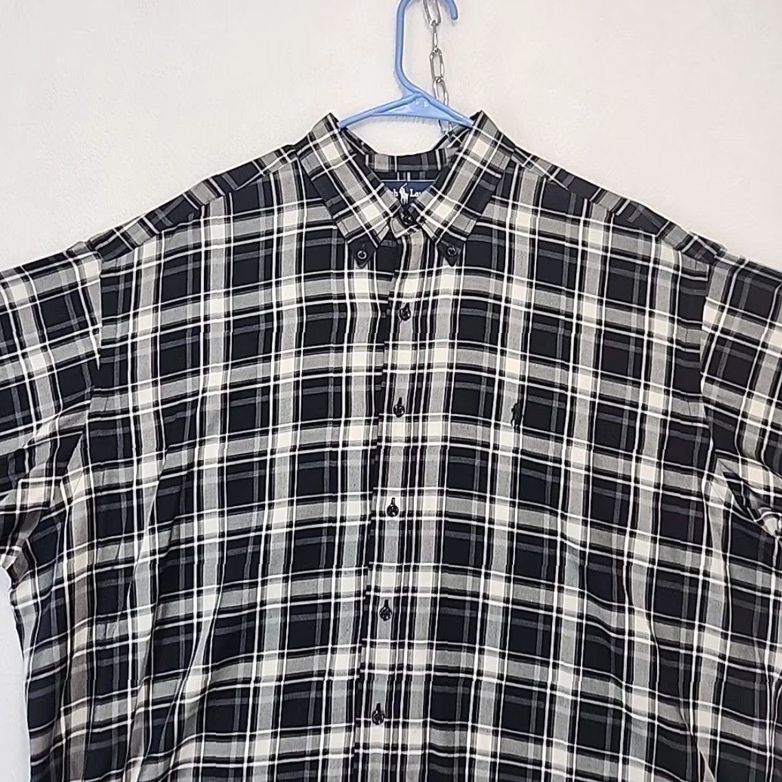 Ralph Lauren Ralph Lauren Light Weight Flannel Black Plaid BLAKE Men's XL Shirt Regular Button-Up Collared Long Sleeve Preppy Vintage: No, N/A Size US XL / EU 56 / 4 - 2 Thumbnail