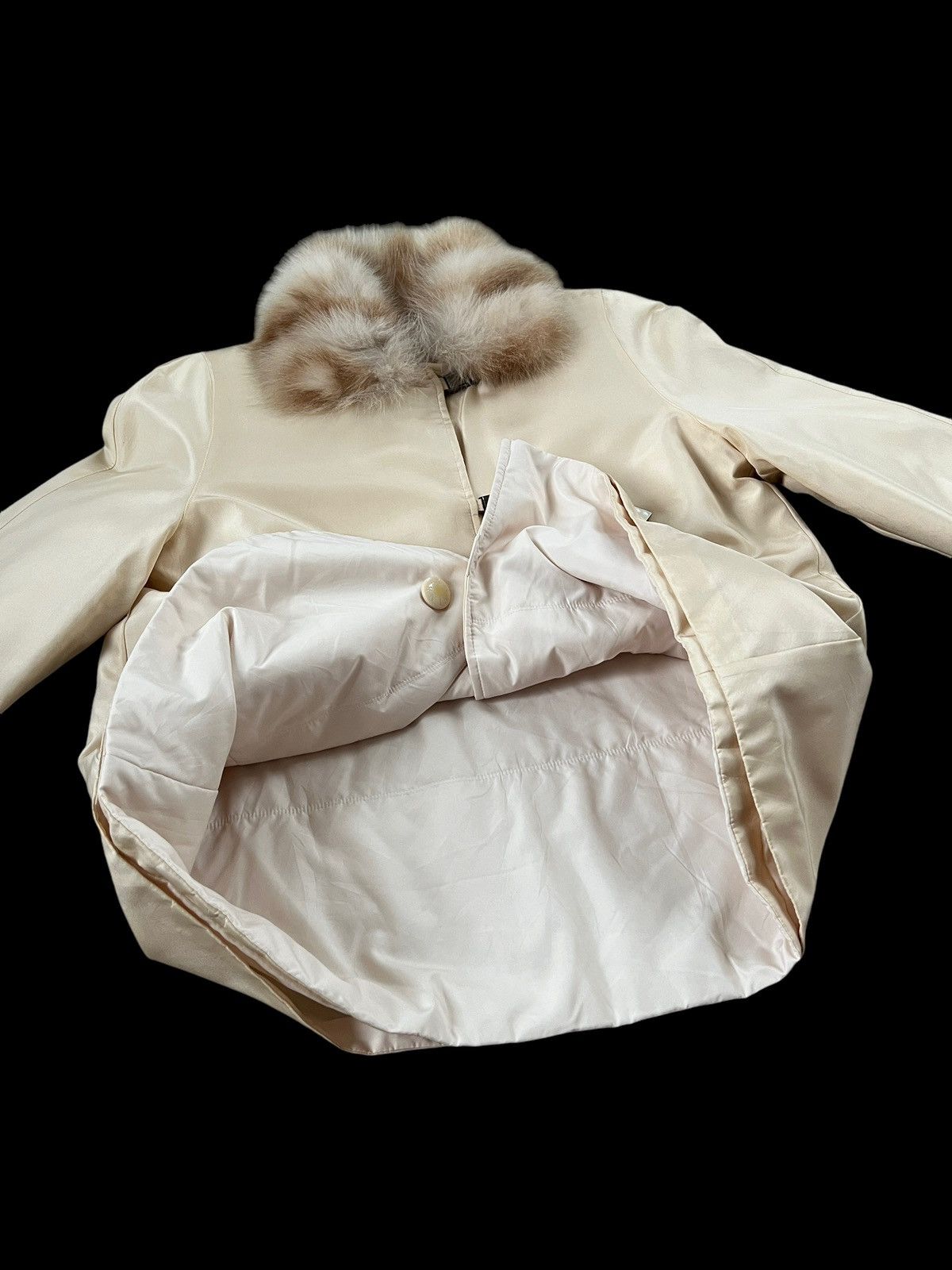 Balmain Vintage 90s Balmain Reversible Fur Silk Coat Size M / US 6-8 / IT 42-44 - 17 Thumbnail