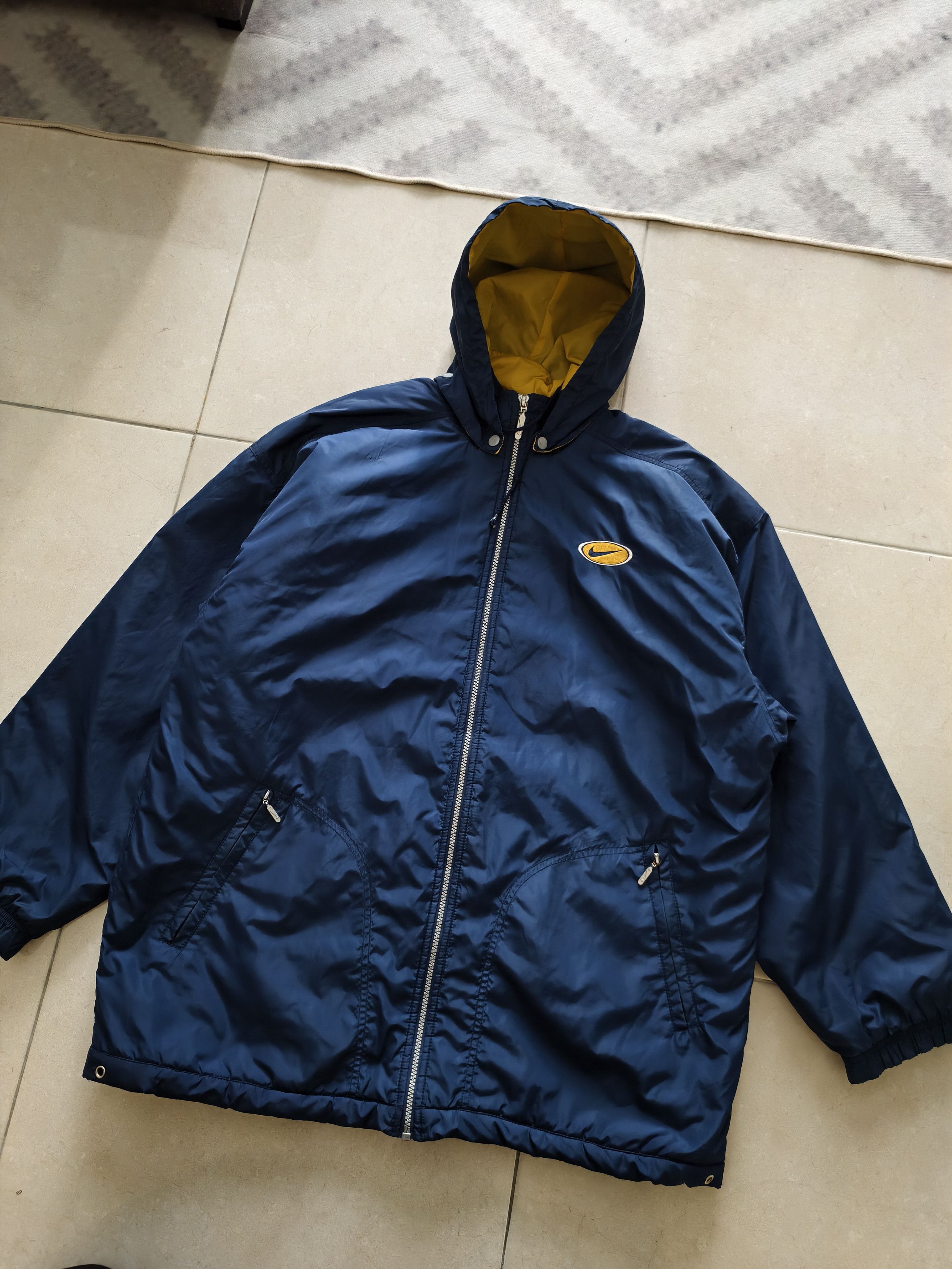 Nike × Vintage 🔥STEALS🔥Very Rare Vintage 90s Nike Big Logo Jacket Size US L / EU 52-54 / 3 - 4 Thumbnail