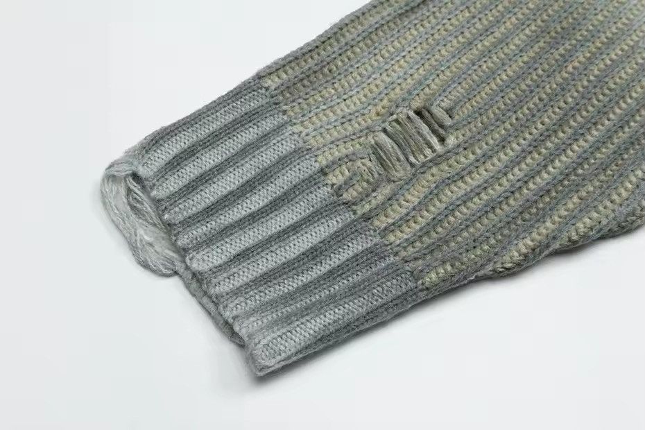 Other Retro Distressed Hole Knitted Hip Hop Vintage Sweater Size US XL / EU 56 / 4 - 6 Thumbnail
