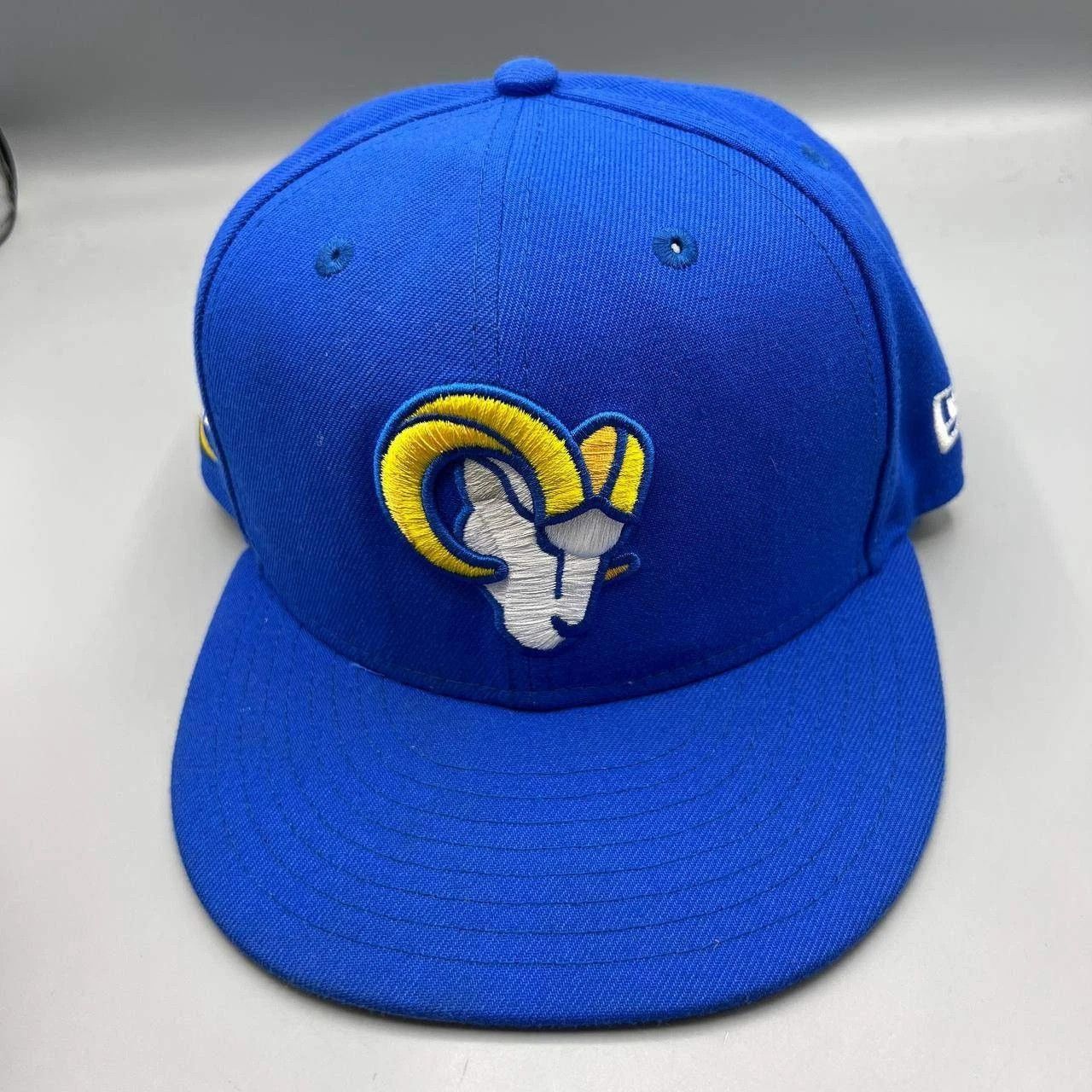 New Era Los Angeles LA Rams Hat Men Blue Gray Embroidered Snap Back Size ONE SIZE - 6 Thumbnail