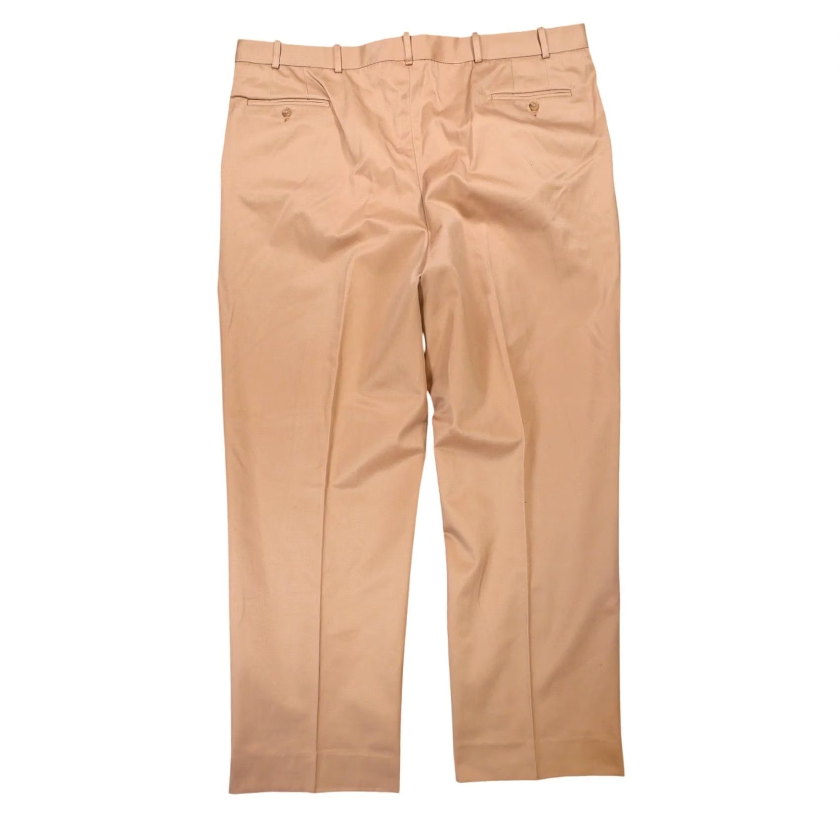 Lands' End Lands End Chino Pants Mens 44 Tan Pleated Cotton Blend Size US 44 / EU 60 - 3 Thumbnail