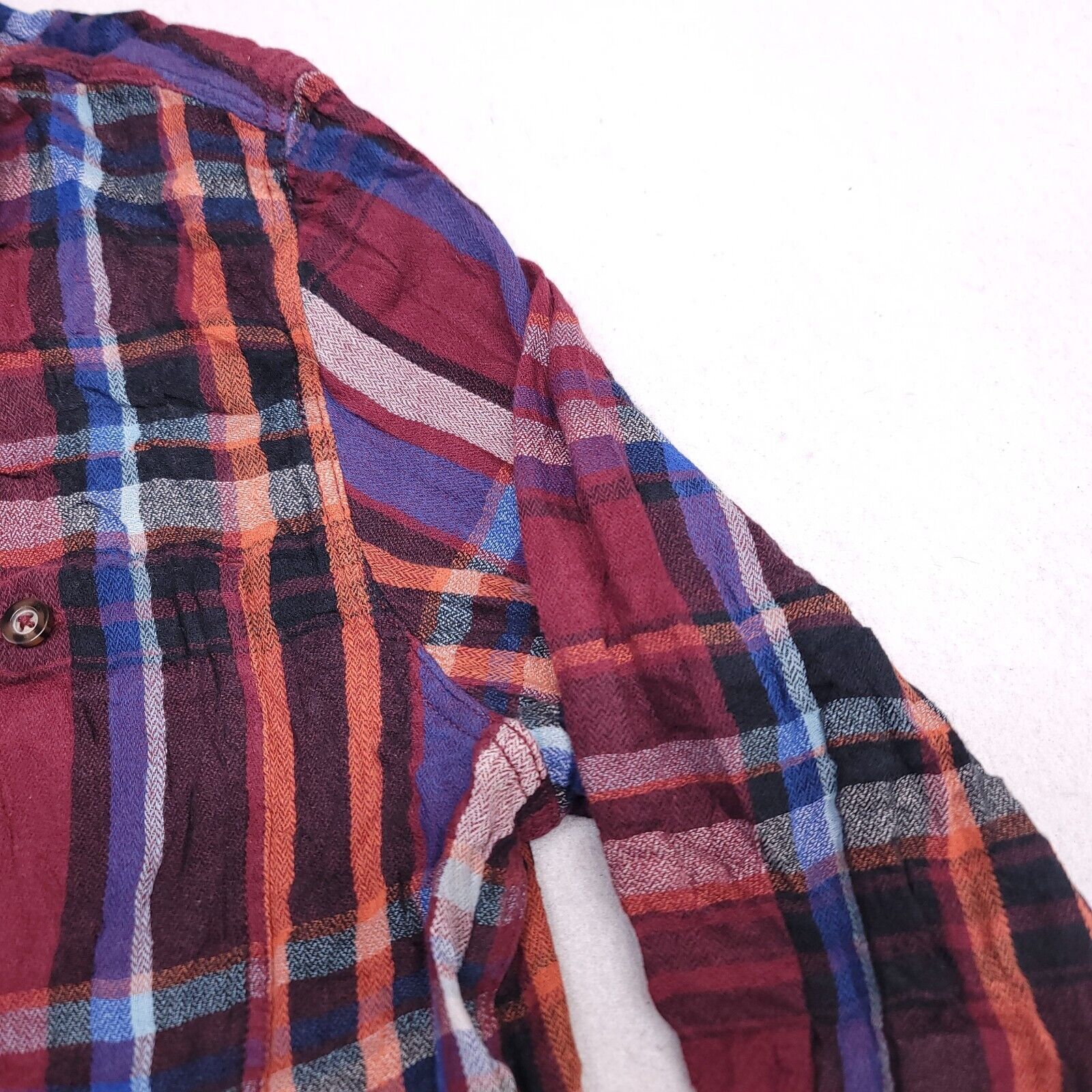 Mossimo Mossimo Madras Flannel Shirt Mens Size Large L Red Blue Size US L / EU 52-54 / 3 - 5 Thumbnail