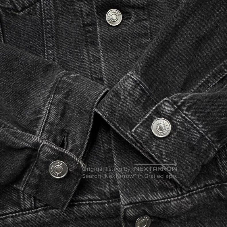 Balenciaga Balenciaga Sinners Embroidered Denim Jacket. Size US M / EU 48-50 / 2 - 2 Thumbnail