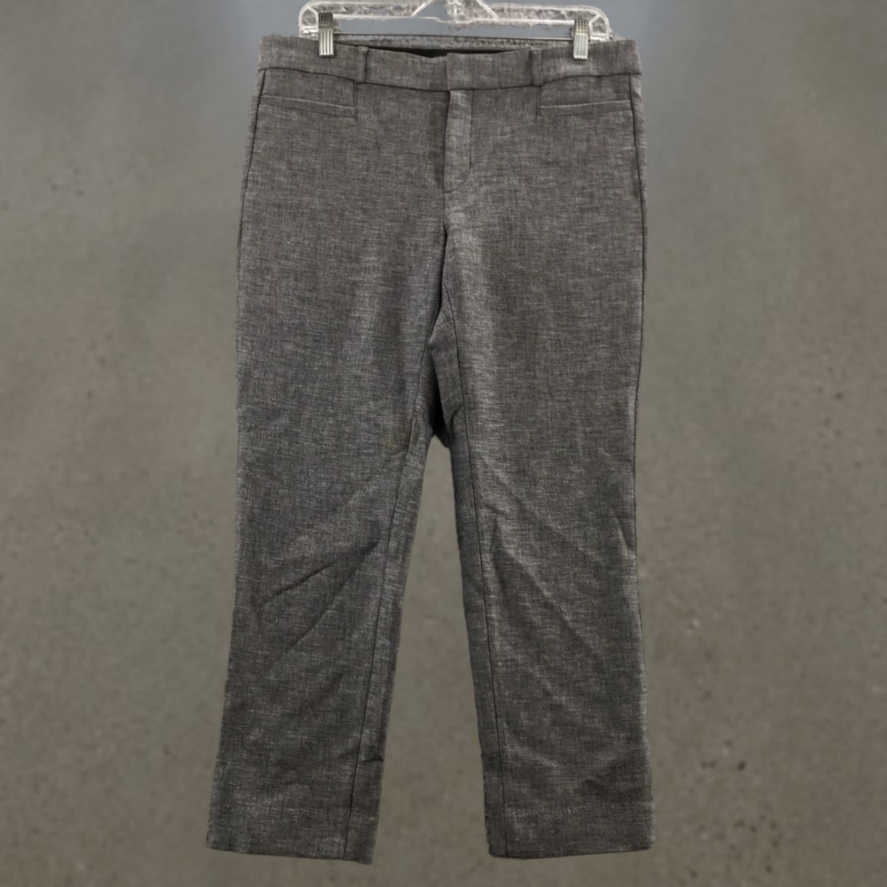 Banana Republic Banana Republic Sloan Dress Pants Womens Gray Cotton Blend Zip 10 Size 32" / US 10 / IT 46 - 1 Thumbnail