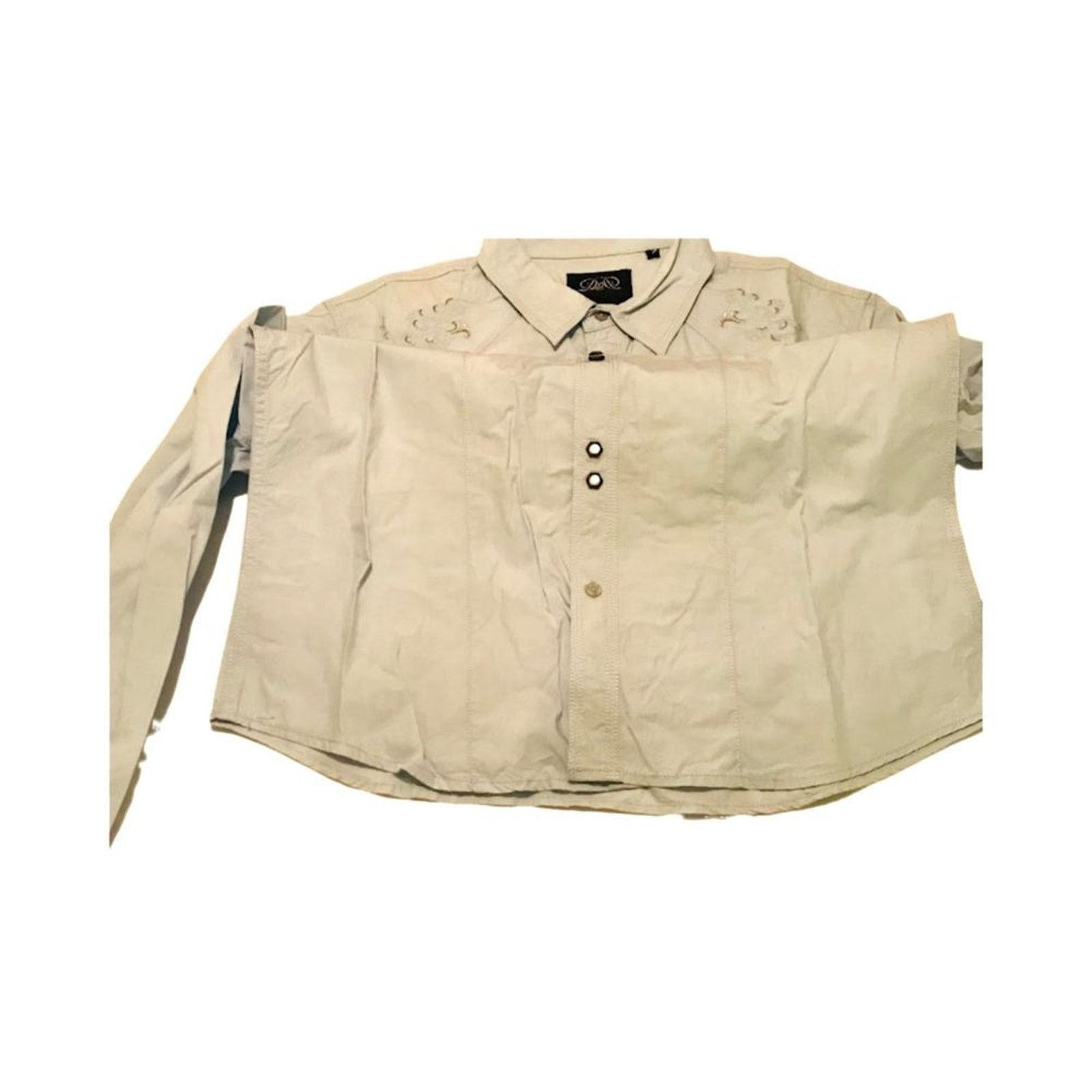 The Unbranded Brand D&D Luxury Denim Men`s Casual Western Shirt L Light Blue Size US L / EU 52-54 / 3 - 3 Thumbnail