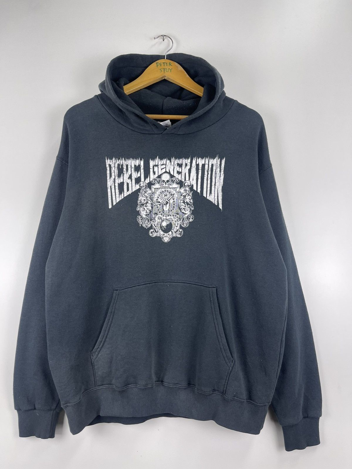 Japanese Brand × Vintage Vintage Rebel Generation Hoddies Size US L / EU 52-54 / 3 - 3 Thumbnail