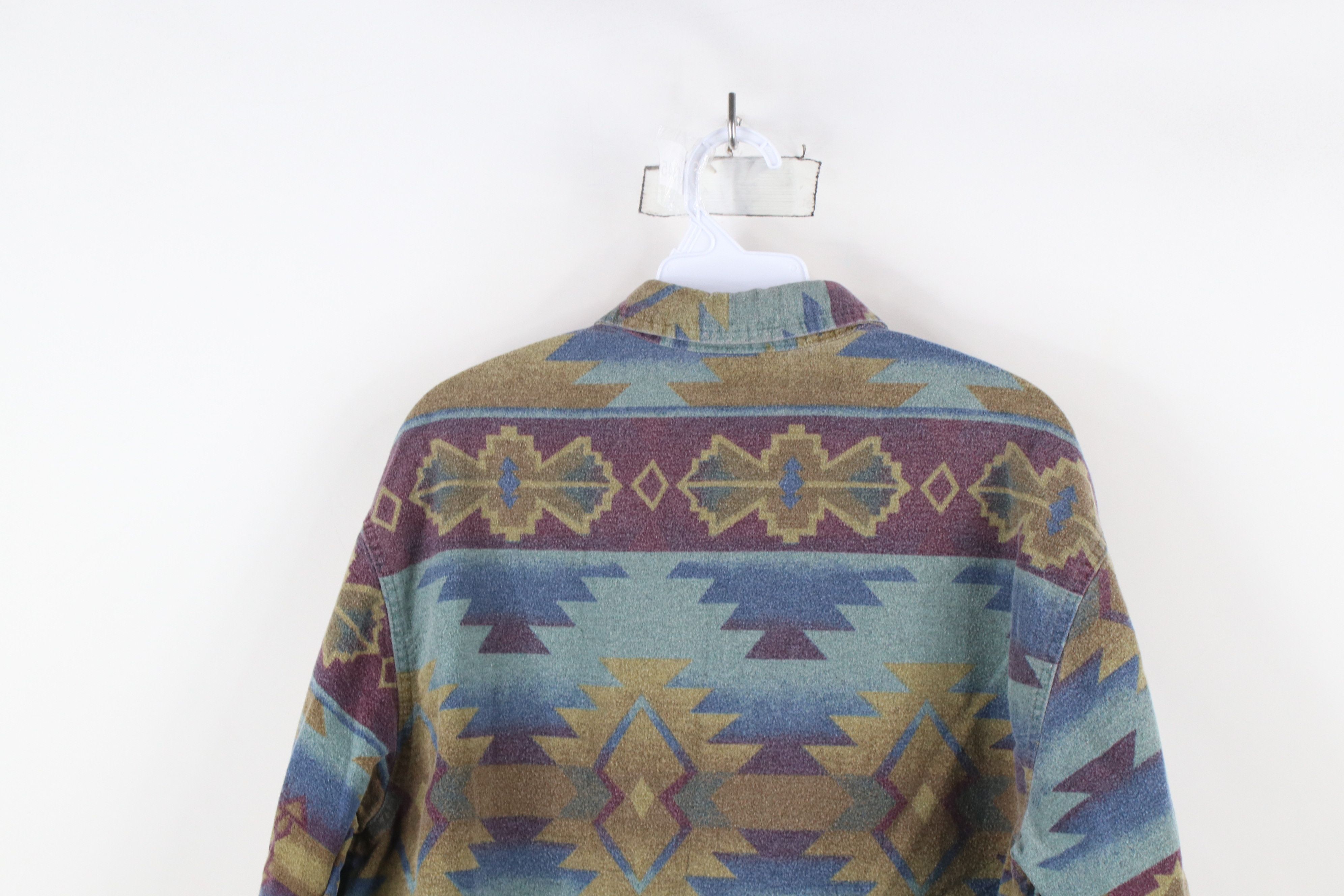 Cabelas × Vintage Vintage 90s Cabelas Southwestern Chamois Cloth Button Shirt Size M / US 6-8 / IT 42-44 - 7 Thumbnail