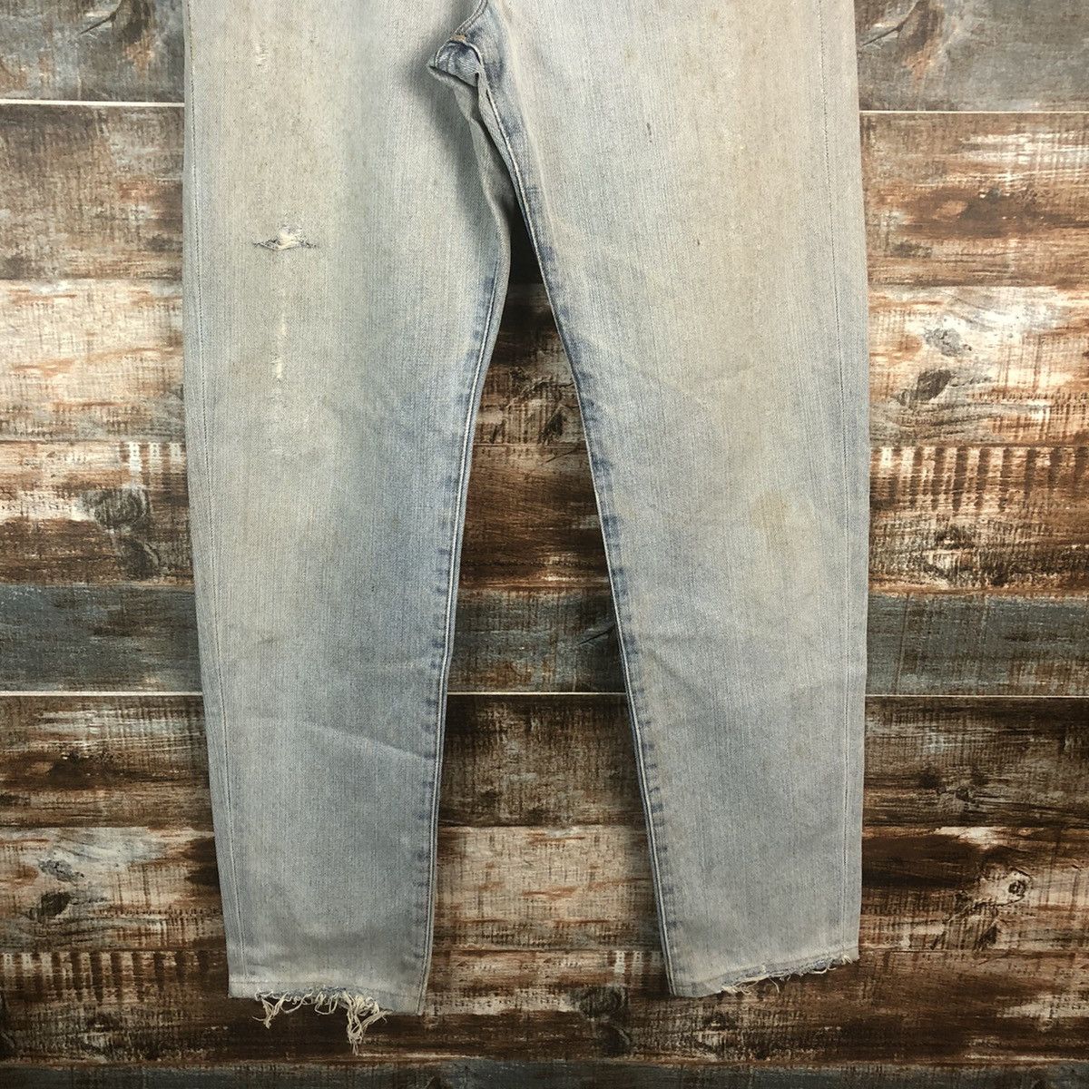 Wrangler DL Wrangler Blue Distressed Denim Pants #263 Size US 31 - 6 Thumbnail