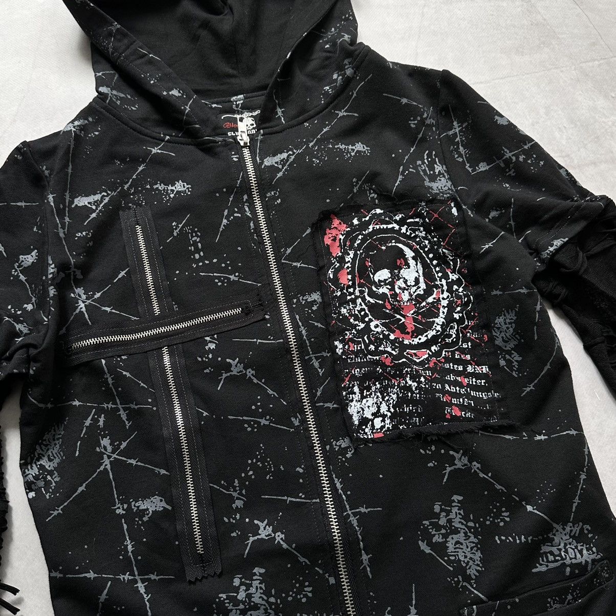 Hysteric Glamour × Undercover Punk Bondage Tripp NYC Impala Style Zip Hoodie Mesh Sleeves Size US S / EU 44-46 / 1 - 4 Thumbnail