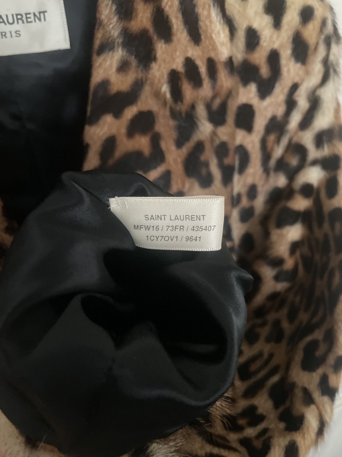 Saint Laurent Paris × Yves Saint Laurent Fur coat leopard print Saint Laurent Size S / US 4 / IT 40 - 12 Thumbnail