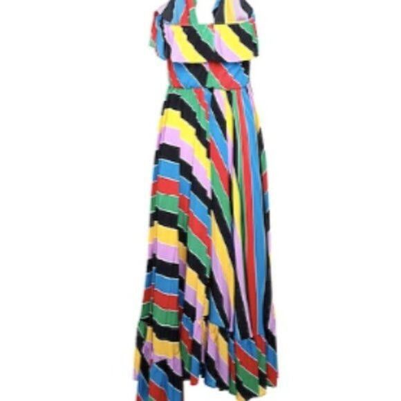 Philosophy di Lorenzo Serafini Long one shoulder dress multi colored Size M / US 6-8 / IT 42-44 - 6 Thumbnail