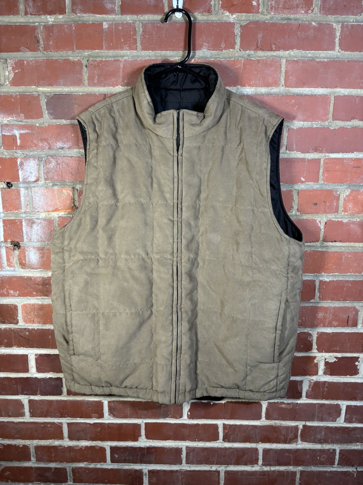 Johnston & Murphy Johnston & Murphy Vest Reversible Puffer Style Suede Like XL Size US XL / EU 56 / 4 - 1 Thumbnail