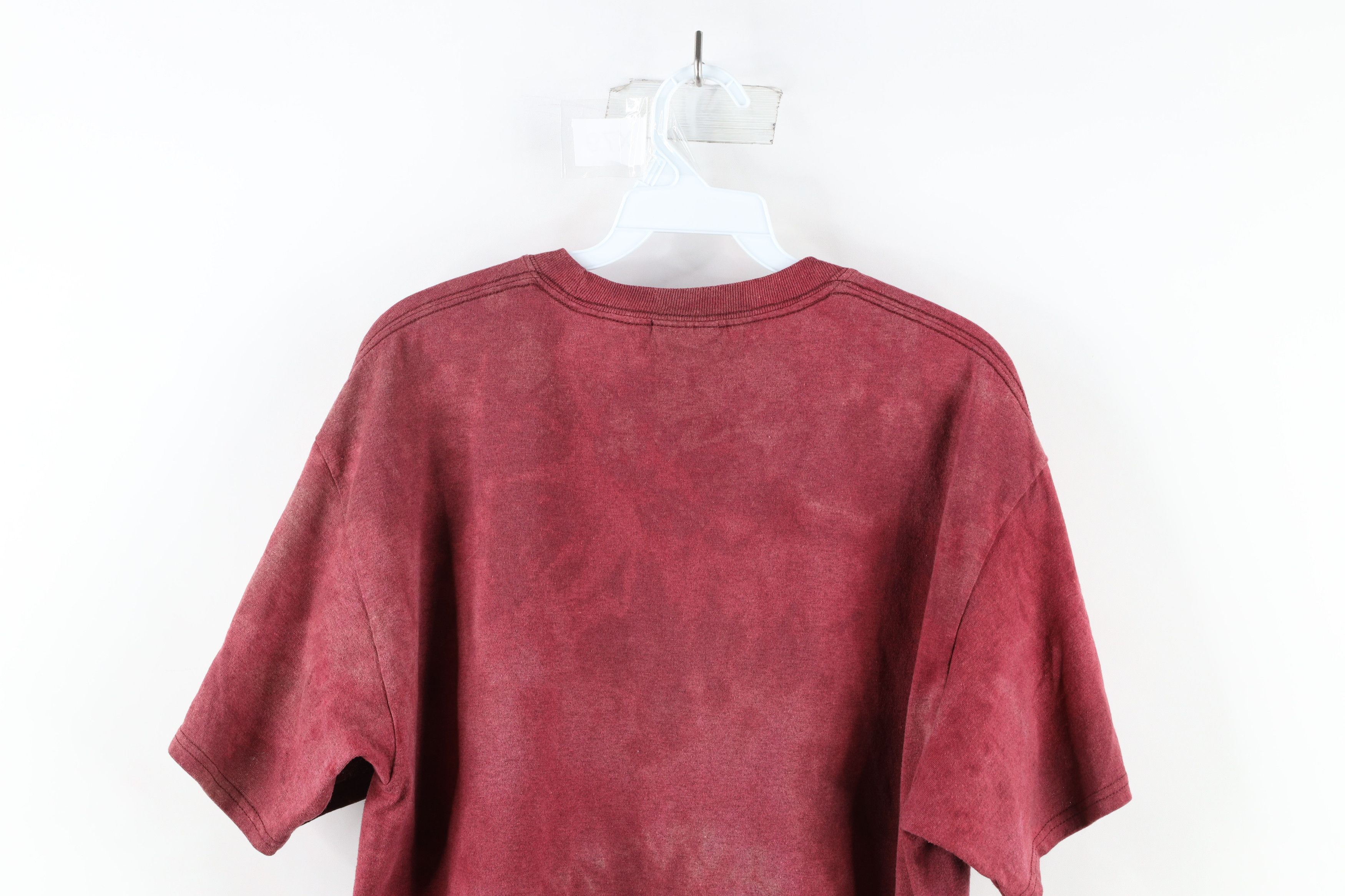 Vintage Vintage Polaris Spell Out Acid Wash Short Sleeve T-Shirt Red Size US L / EU 52-54 / 3 - 8 Thumbnail
