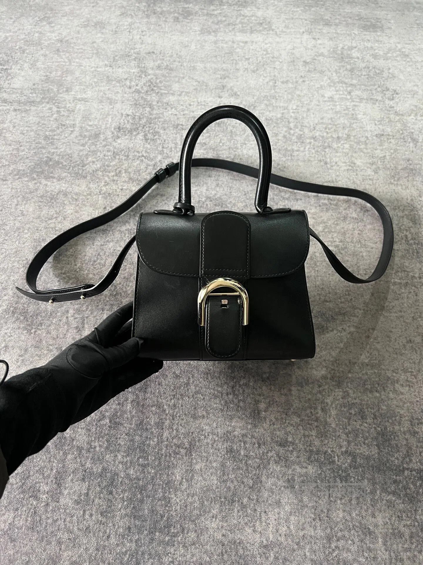 Delvaux Delvaux Black and Silver Shoulder Bag. Size ONE SIZE - 1 Thumbnail