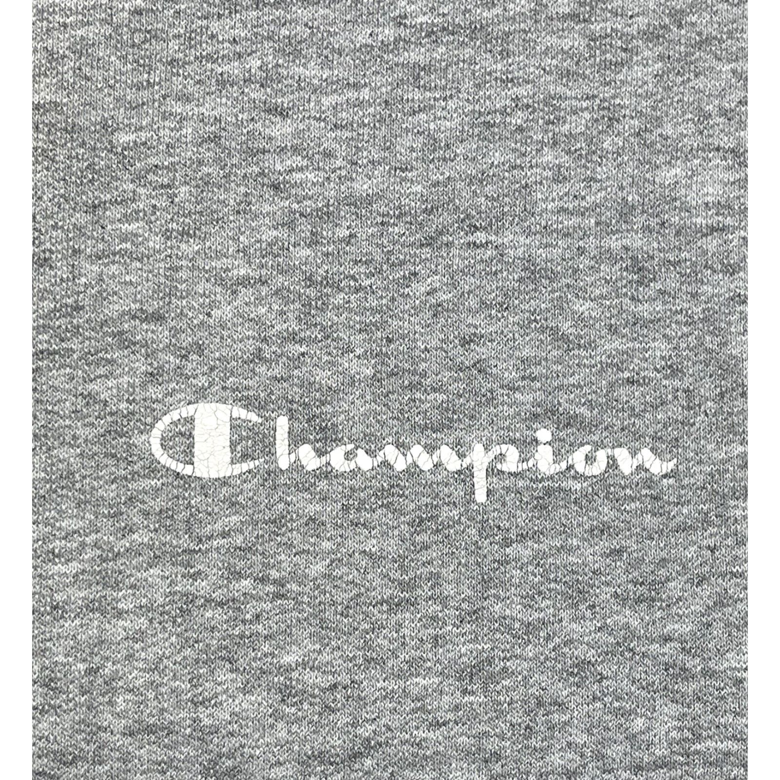 Champion VINTAGE Champion Mens L Crewneck Sweatshirt Gray Script Collegiate Essential 90s USA Logo Embroidered Pullover Military/Team/Varsity Boys Mens Size US L / EU 52-54 / 3 - 2 Thumbnail