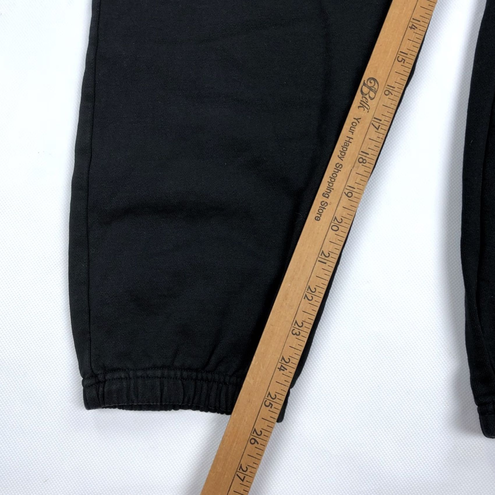 Vintage Pact Mens XL Black Organic Cotton Fleece Jogger Sweatpants Activewear Pants Size US 36 / EU 52 - 4 Thumbnail