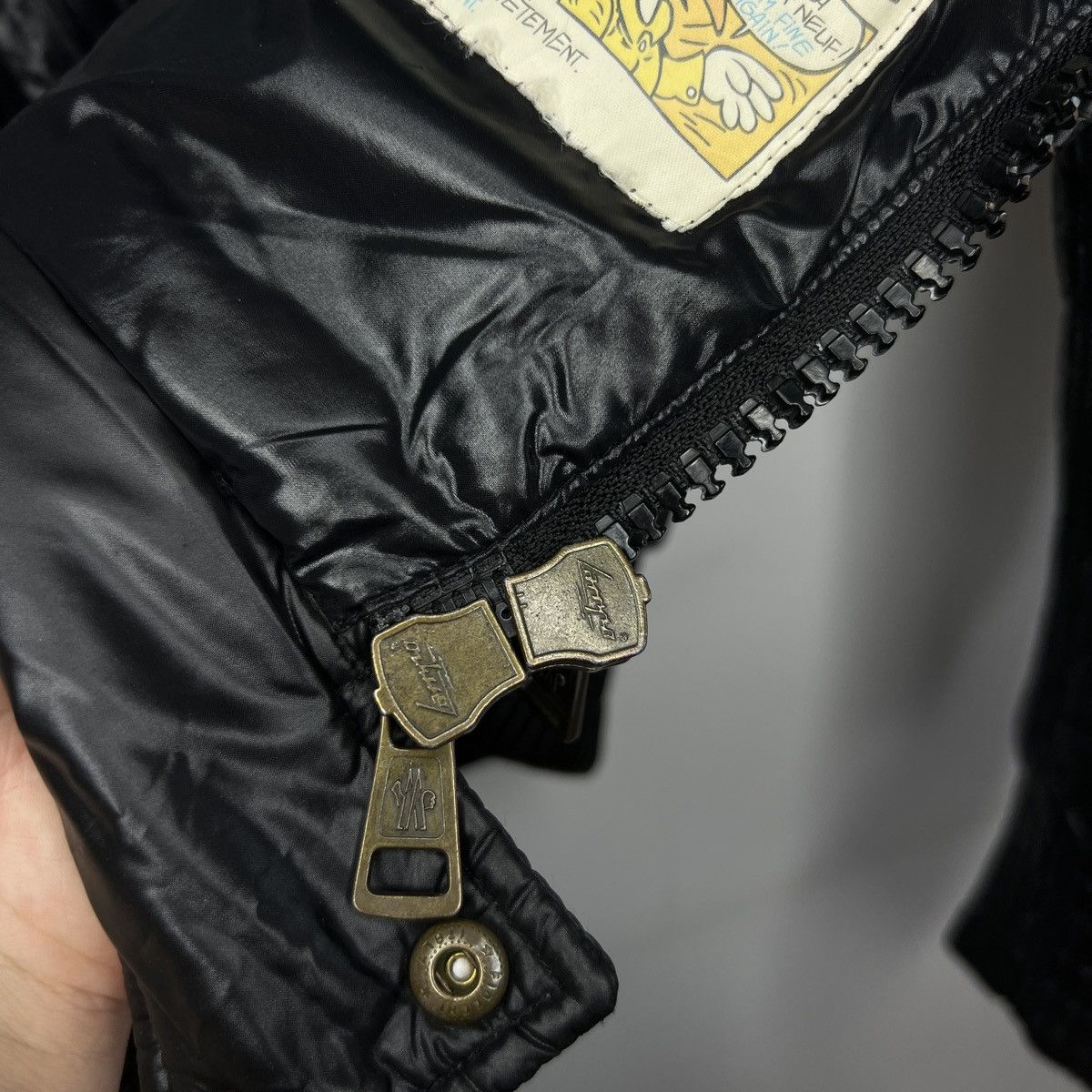 Moncler Moncler Puffer Goose Down Nylon Black Shiny Jacket Racing Size US M / EU 48-50 / 2 - 12 Thumbnail