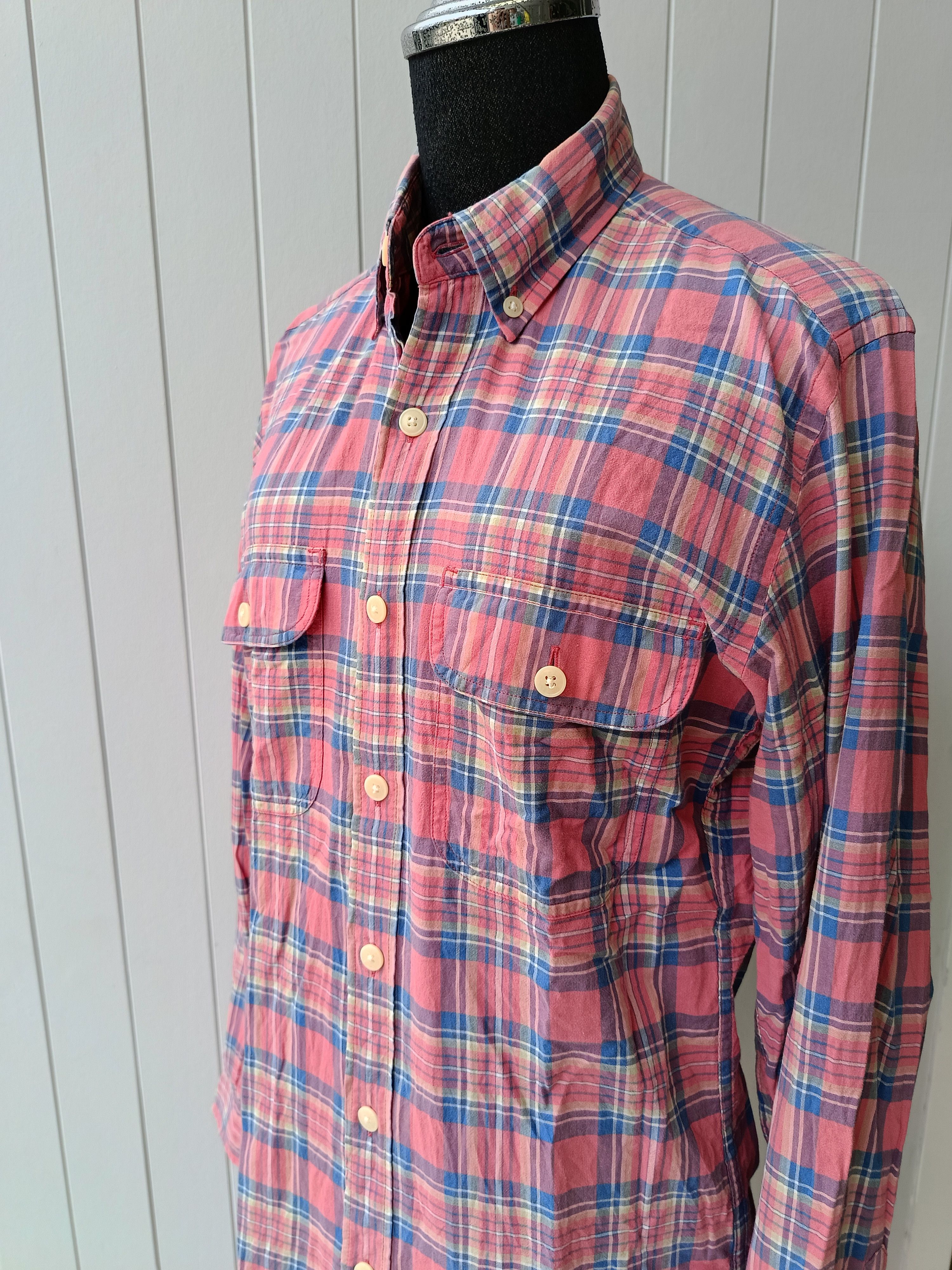 J.Crew Jcrew madras plaid double pockets slim fit XS shirt Size US XS / EU 42 / 0 - 6 Thumbnail