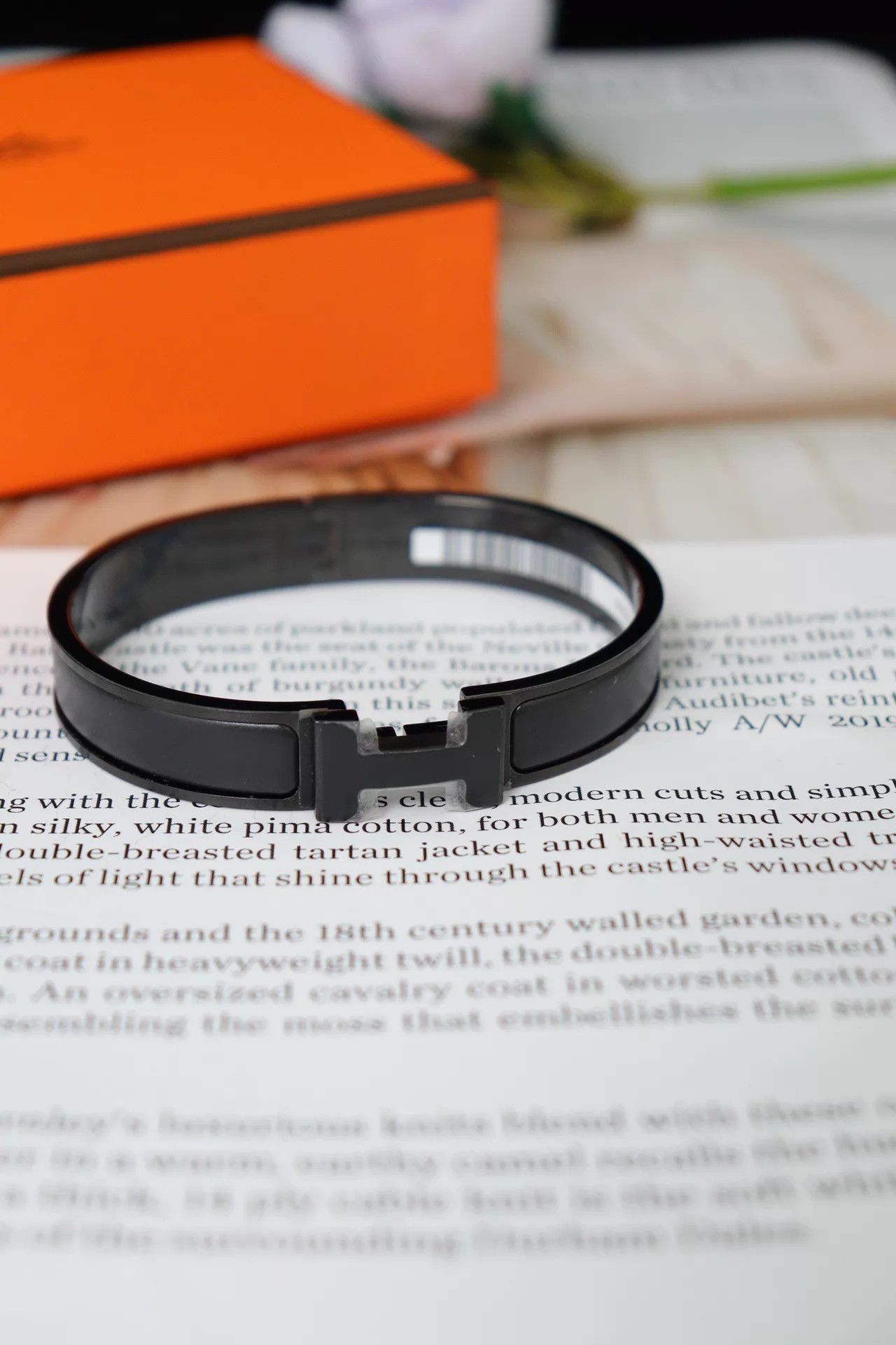 Hermes Hermès H Bracelet Black 17.5cm box & dust bag Size ONE SIZE - 2 Thumbnail