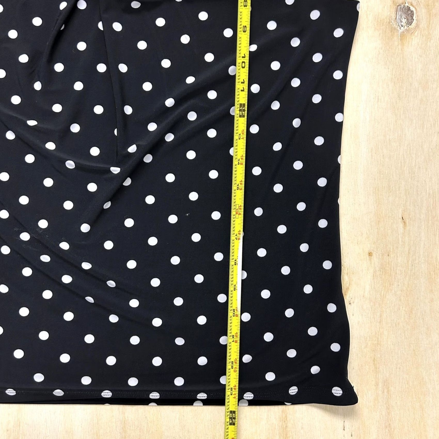 Kasper VINTAGE Kasper Blouse Womens Large Black Polka Dot Bow Neck Sleeveless Work Top Size L / US 10 / IT 46 - 4 Thumbnail