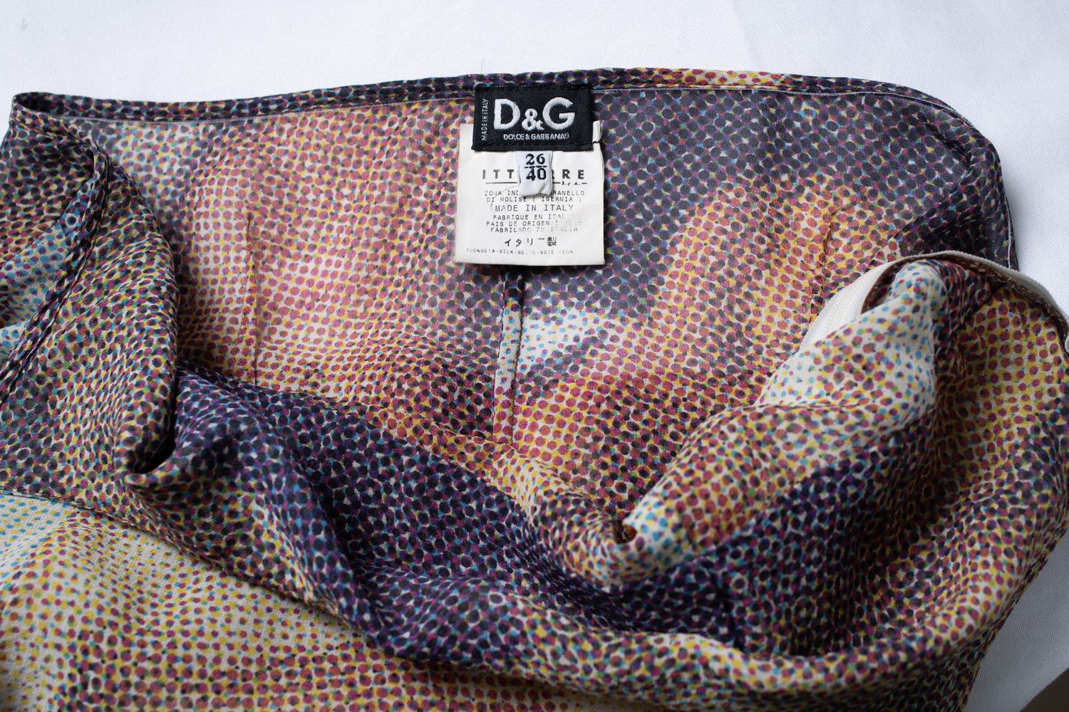 Dolce & Gabbana D&G, 1990s birth of Venus sheer silk dress Size XS / US 0-2 / IT 36-38 - 9 Thumbnail
