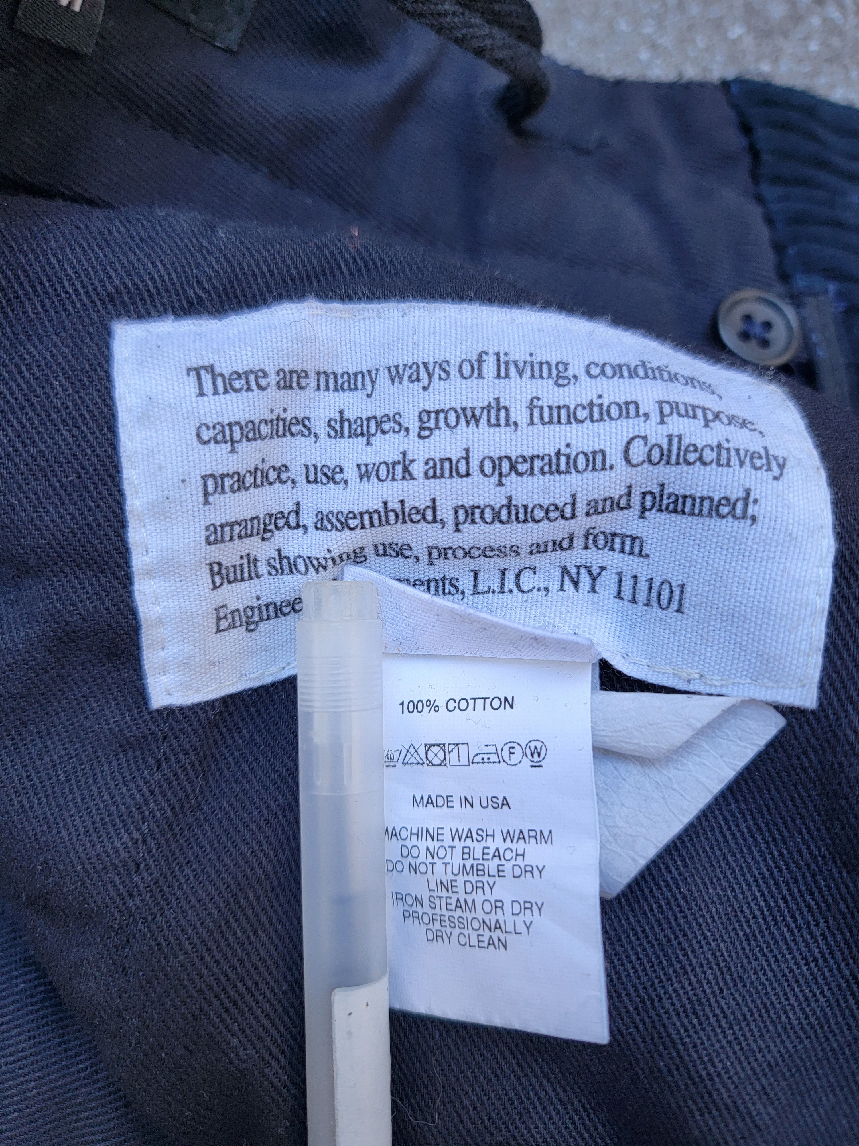 Engineered Garments Andover Pant Dark Navy Cotton 4.5W Corduroy Size US 34 / EU 50 - 4 Thumbnail