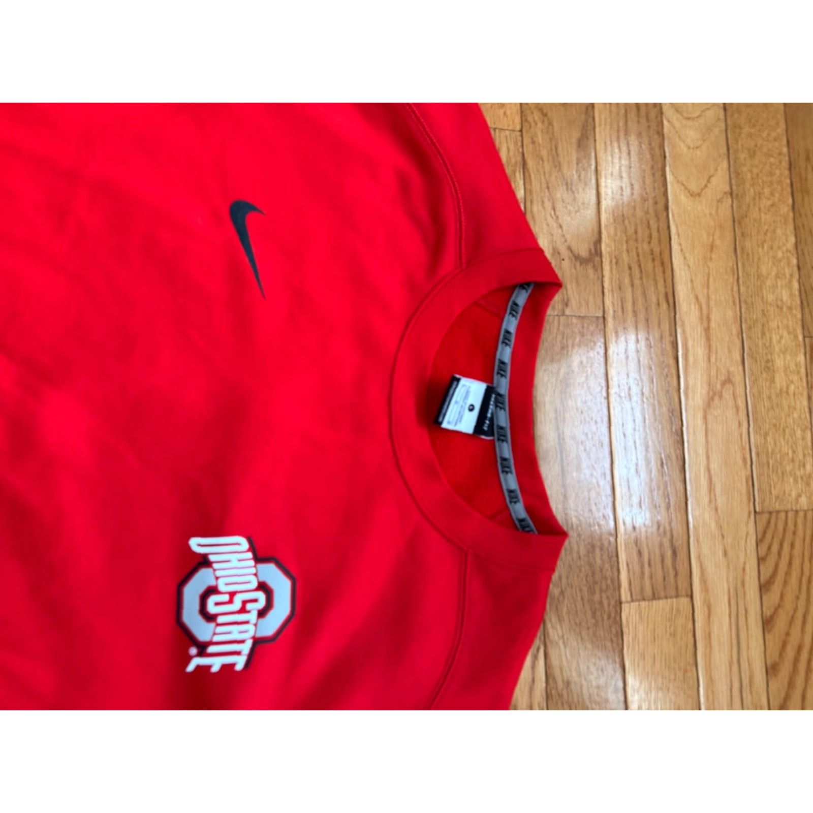 Nike VINTAGE Nike Mens Red Ohio State Therma Fit Crewneck Sweatshirt L Size US L / EU 52-54 / 3 - 3 Thumbnail