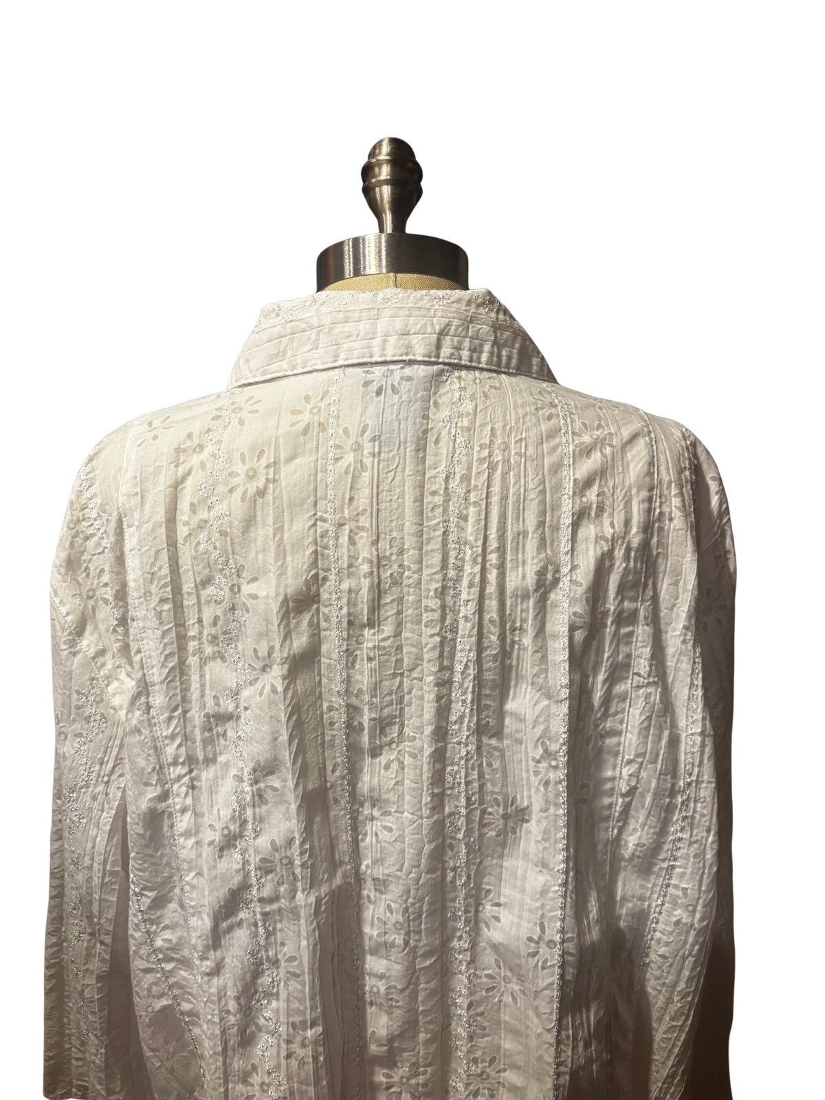 Other Women’s white embroidered Shirt.wt2525 Size XXL / US 16-18 / IT 52-54 - 9 Thumbnail