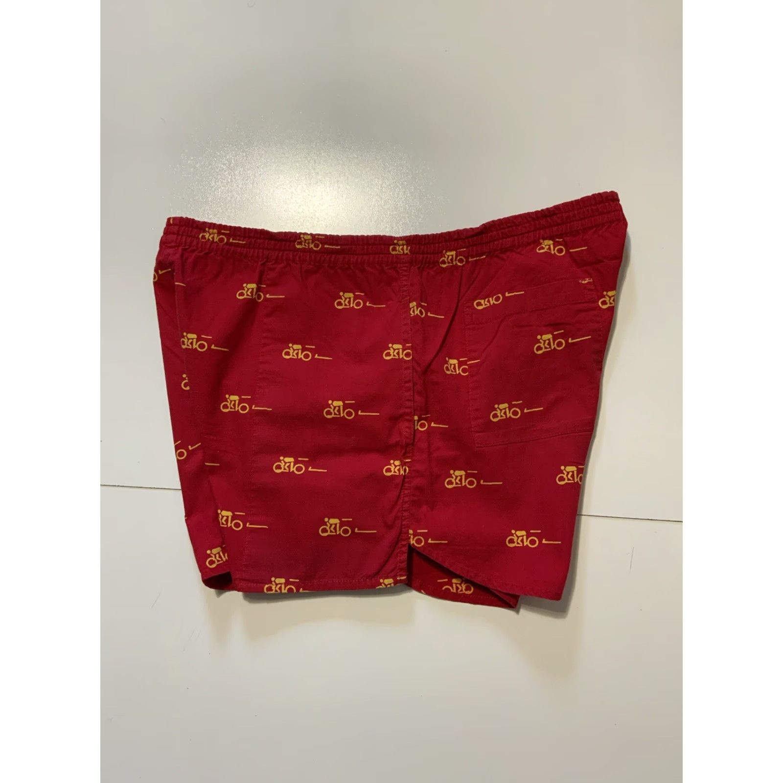Vintage VINTAGE 80s Boscali Sport Cycling Bike Red AOP Cotton Swim Trunk Shorts M Mens? Size US 31 - 2 Thumbnail