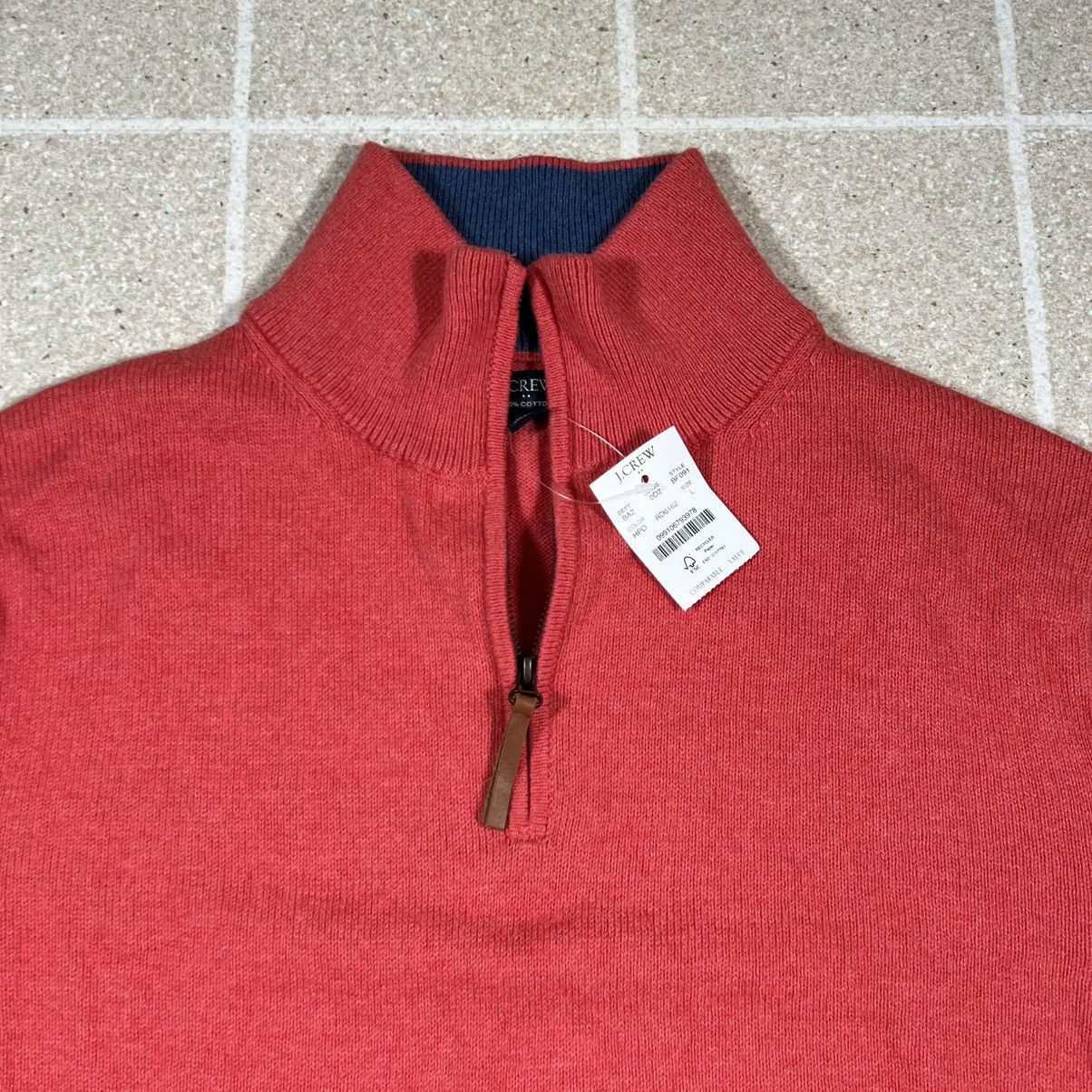 J.Crew J Crew Quarter 1/4 Zip Sweater sz L Salmon Pink Orange Size US L / EU 52-54 / 3 - 2 Thumbnail