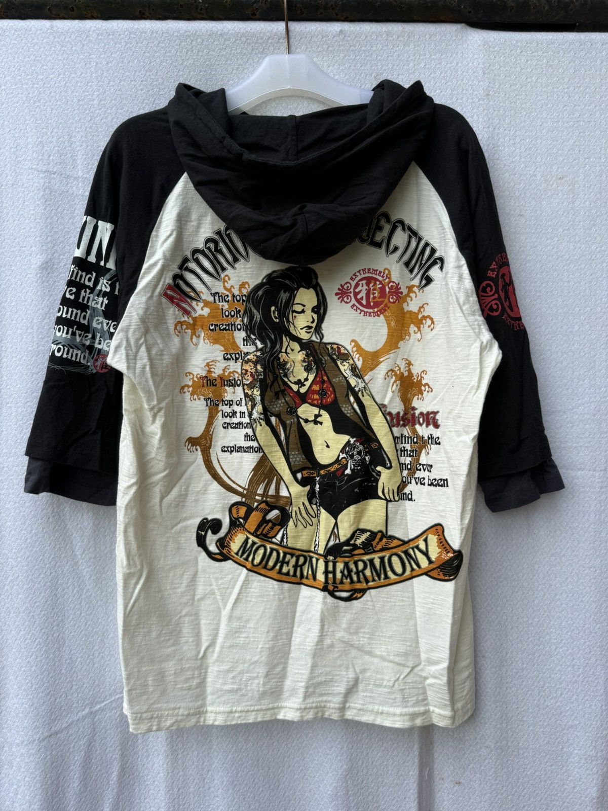 Yohji Yamamoto Bullet Noise Yakuza Girl Hoodie Size US L / EU 52-54 / 3 - 1 Thumbnail