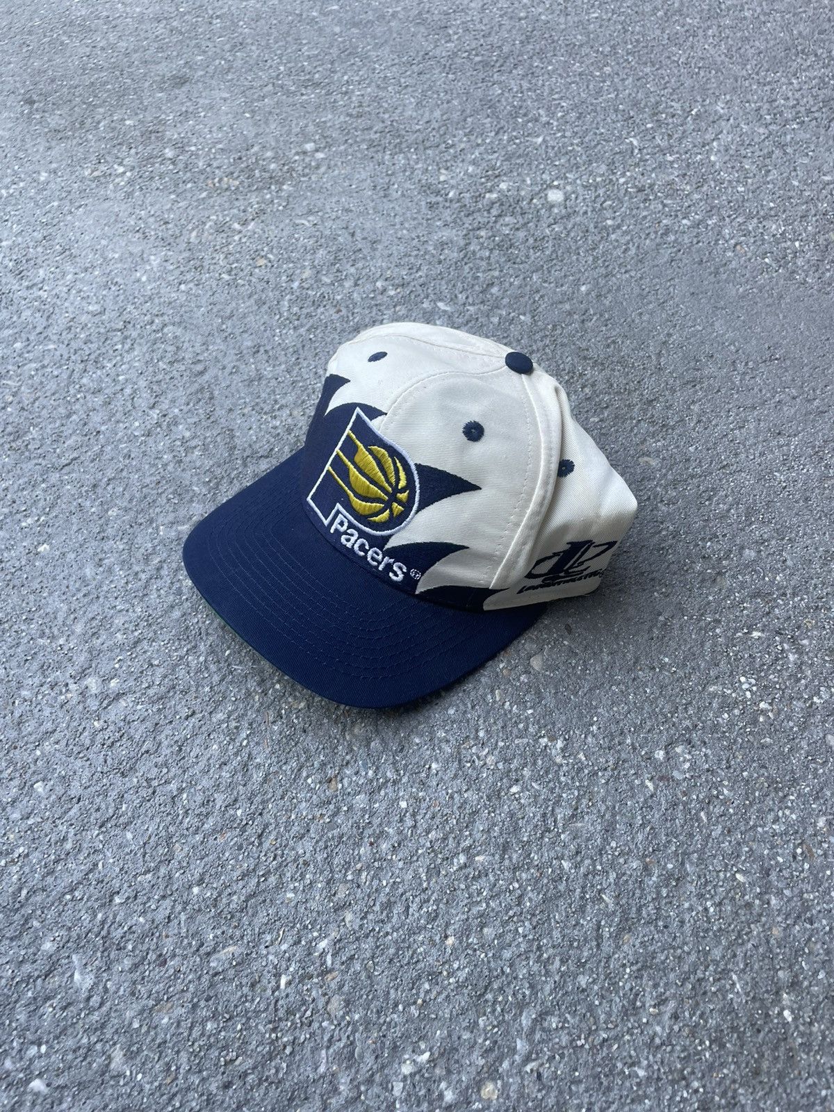 Logo Athletic × NBA × Vintage 1990's Logo Athletic Indian Pacers Sharktooth hat Size ONE SIZE - 2 Thumbnail