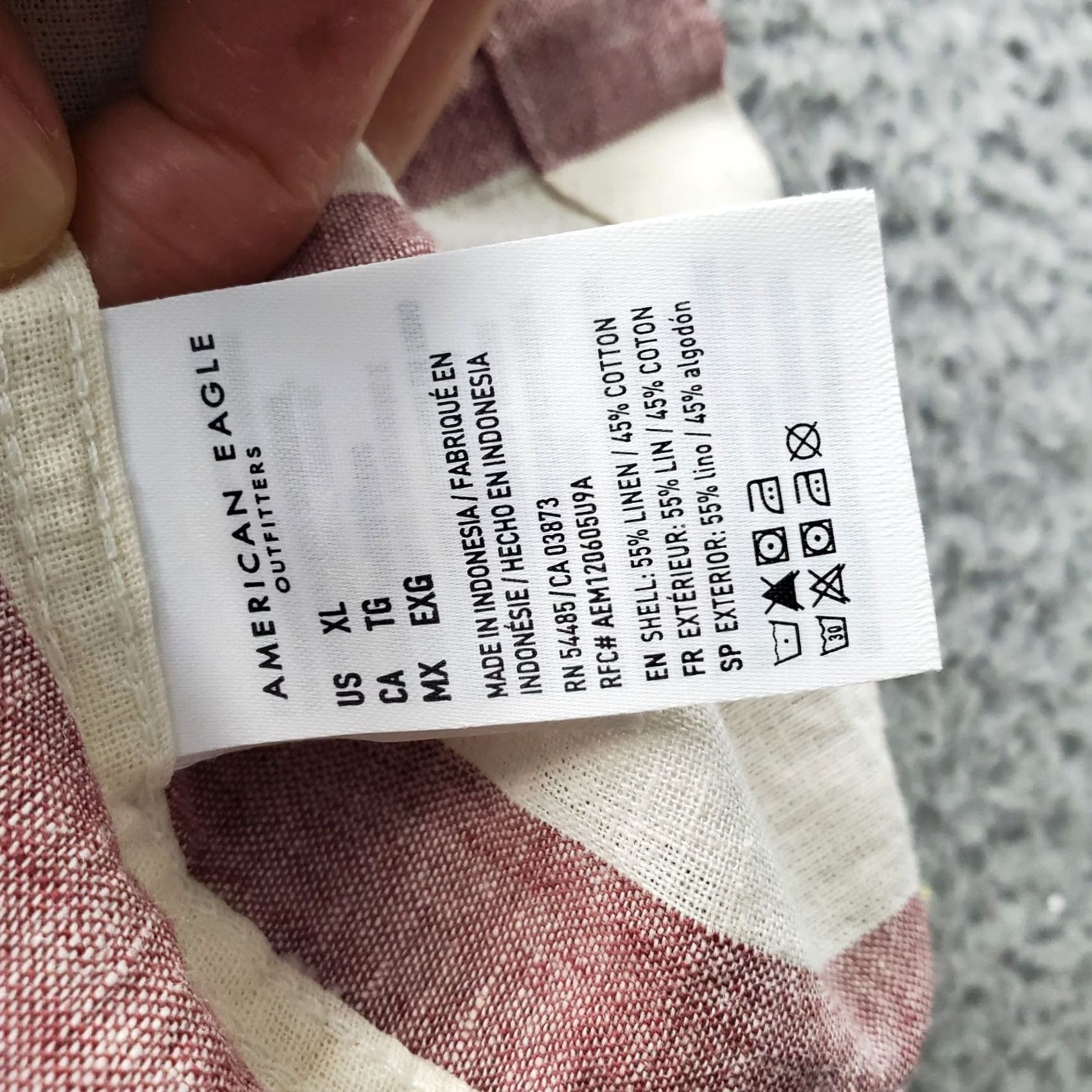 American Eagle Outfitters American Eagle Outfitters Shirt Men XL Multi Striped Short Sleeve Slit Button Up Mens XS? Size US XL / EU 56 / 4 - 5 Thumbnail