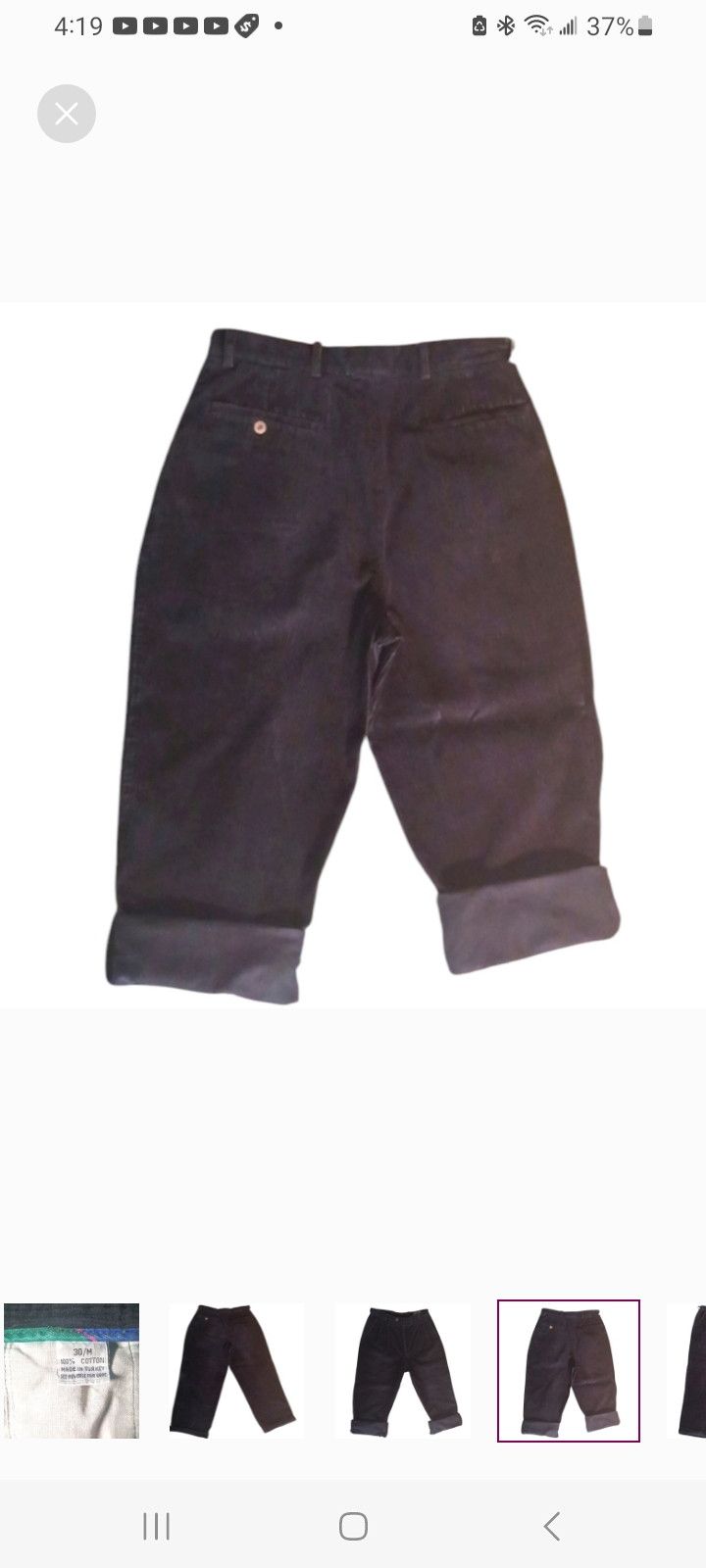 Alexander Julian Vintage 'COLOURS' by Alexander Julian Corduroy Pants Size US 30 / EU 46 - 7 Thumbnail