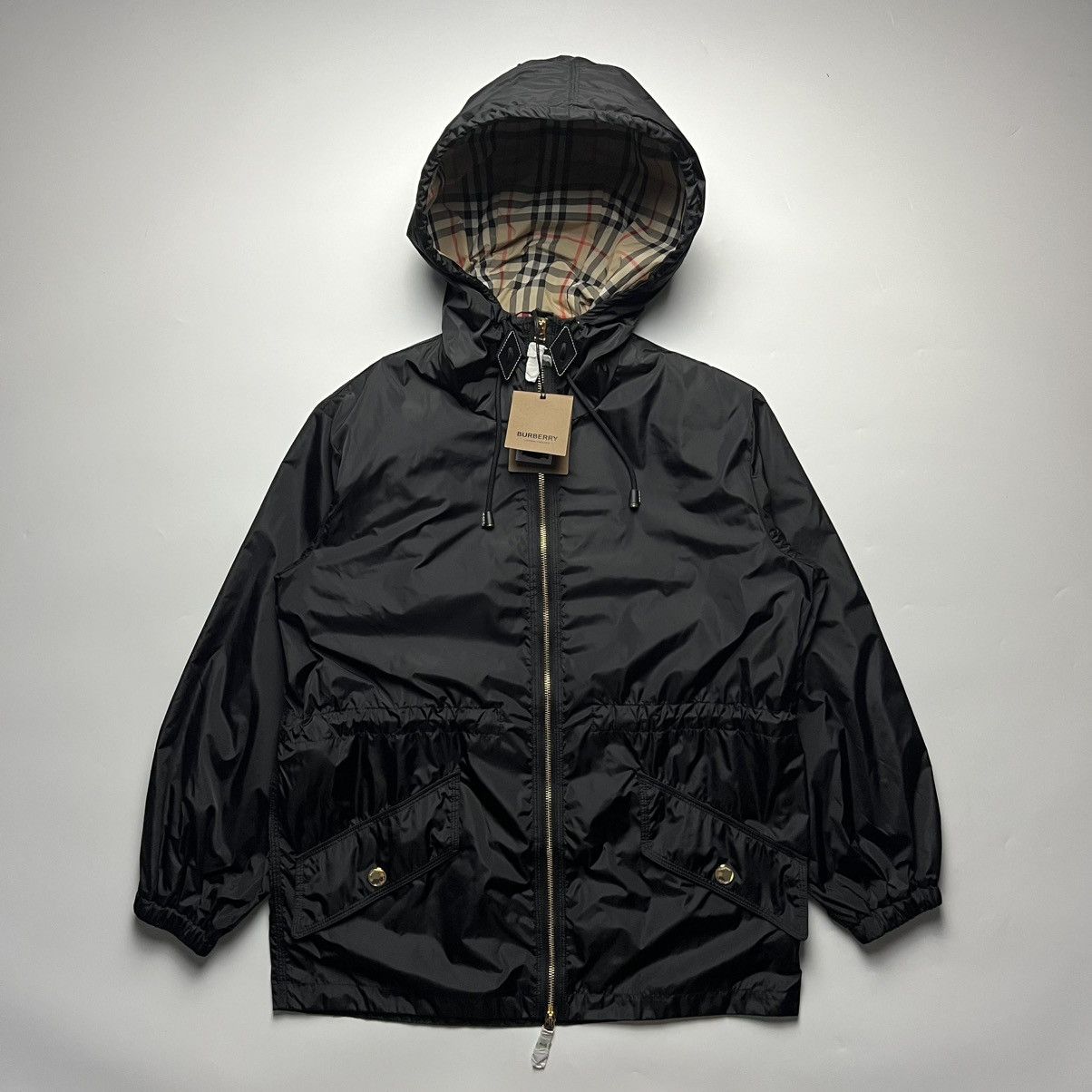 Burberry Burberry Binham ECONYL® Nylon Hooded Jacket Size XXS / US 00 / IT 34 - 1 Thumbnail