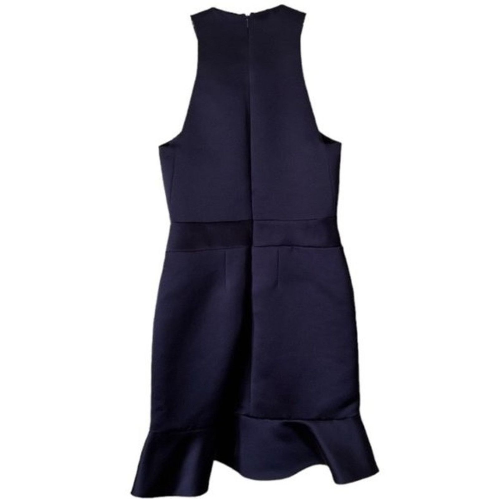 Alexander McQueen MCQ ALEXANDER MCQUEEN Navy Blue Knee-Length Dress, US6/IT42 Size M / US 6-8 / IT 42-44 - 2 Thumbnail