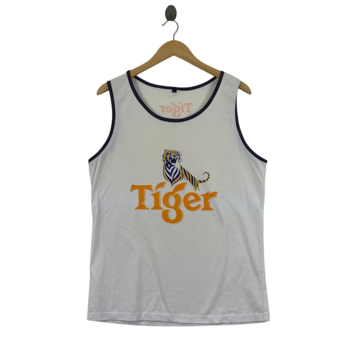 Vintage Vintage TIGER BEER THAILAND Original Brew Tank Top Tee Shirt Size US L / EU 52-54 / 3 - 1 Thumbnail