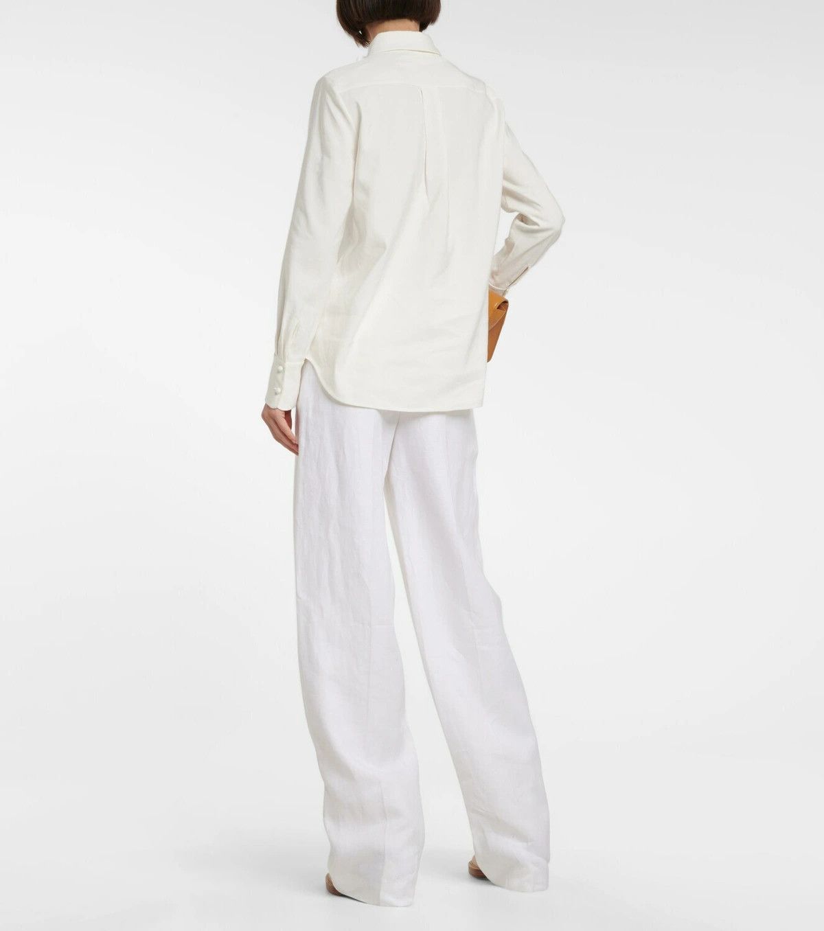 Chloe o1y0825 Lace Shirt in Ivory Size M / US 6-8 / IT 42-44 - 4 Thumbnail