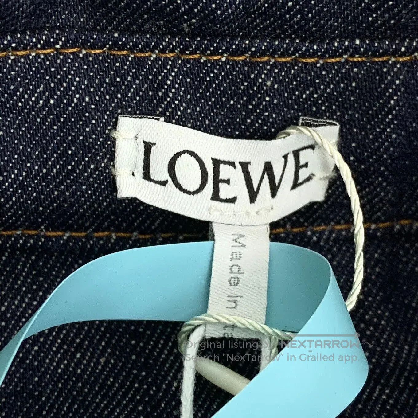 Loewe Loewe Dark Blue Logo Cotton Long Sleeve Shirt. Size US S / EU 44-46 / 1 - 6 Thumbnail