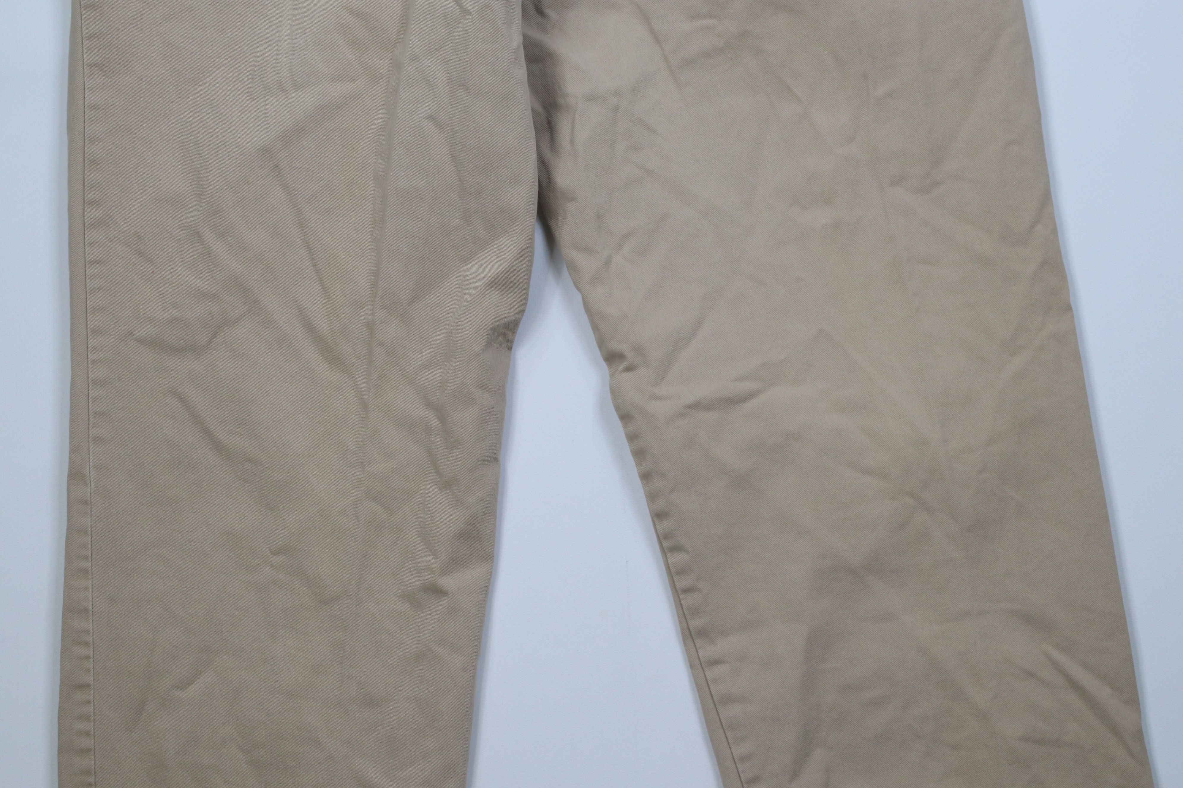 Polo Ralph Lauren Vintage 90s Ralph Lauren Cuffed Chino Pants Trousers Khaki Size US 34 / EU 50 - 12 Thumbnail
