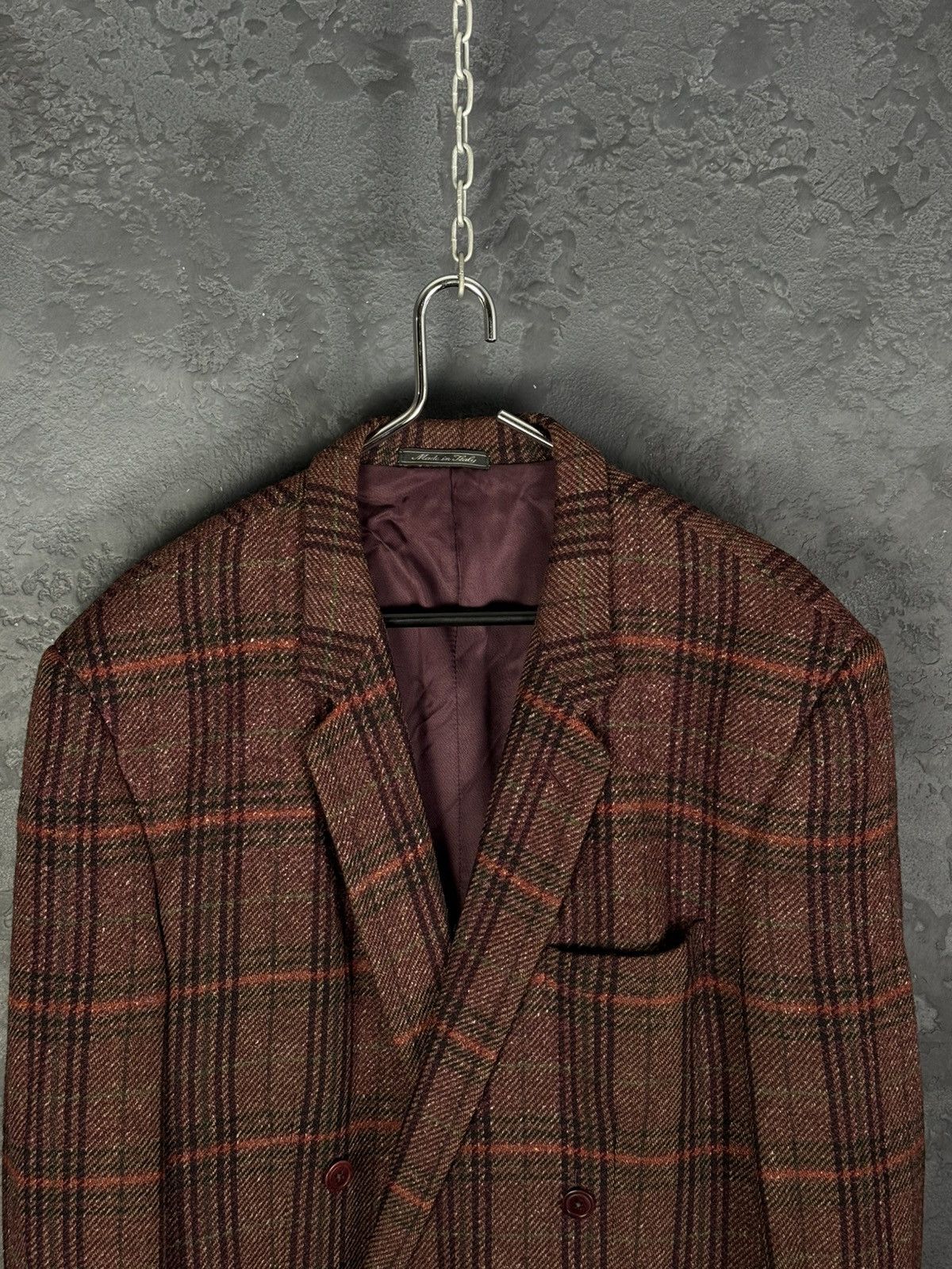 Versace Vintage Gianni Versace 80s-90s Double Breasted Blazer Wool Size 50R - 2 Thumbnail