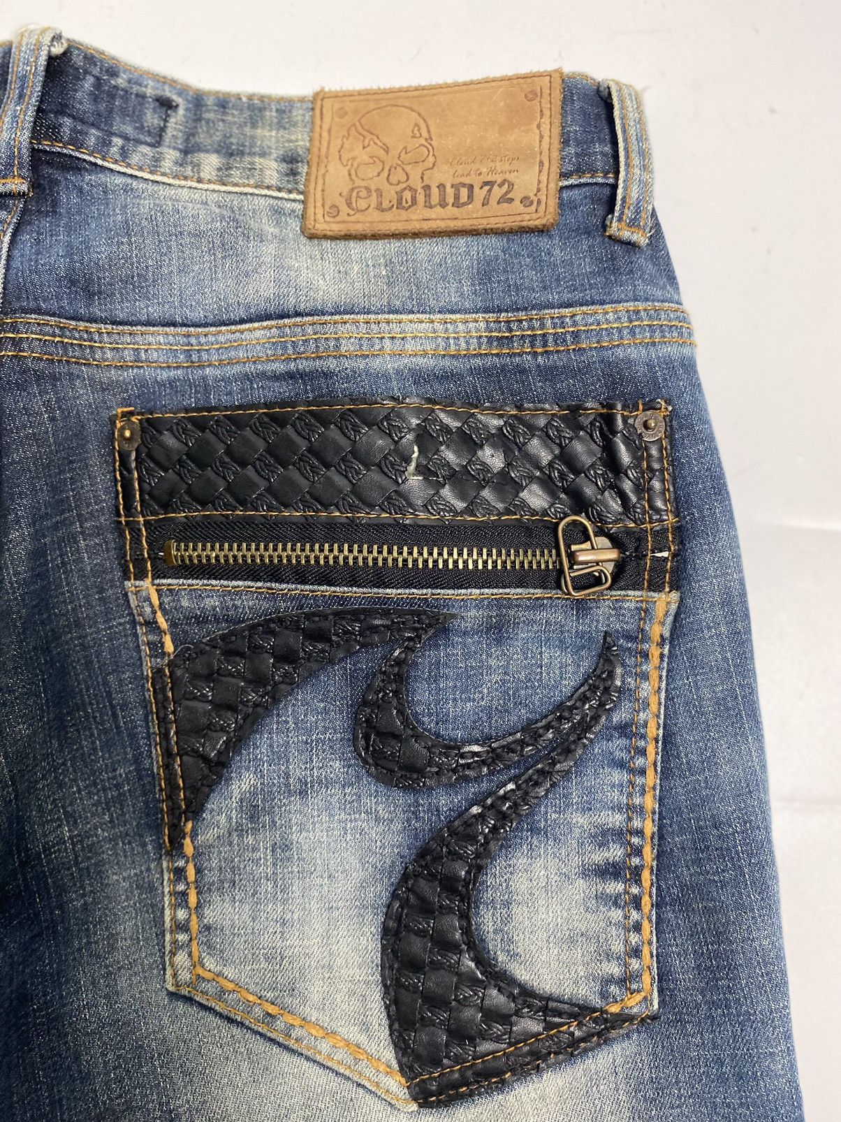Japanese Brand Lace up flare clouds72 jeans ifsixwasnine lgb style Size US 32 / EU 48 - 14 Thumbnail