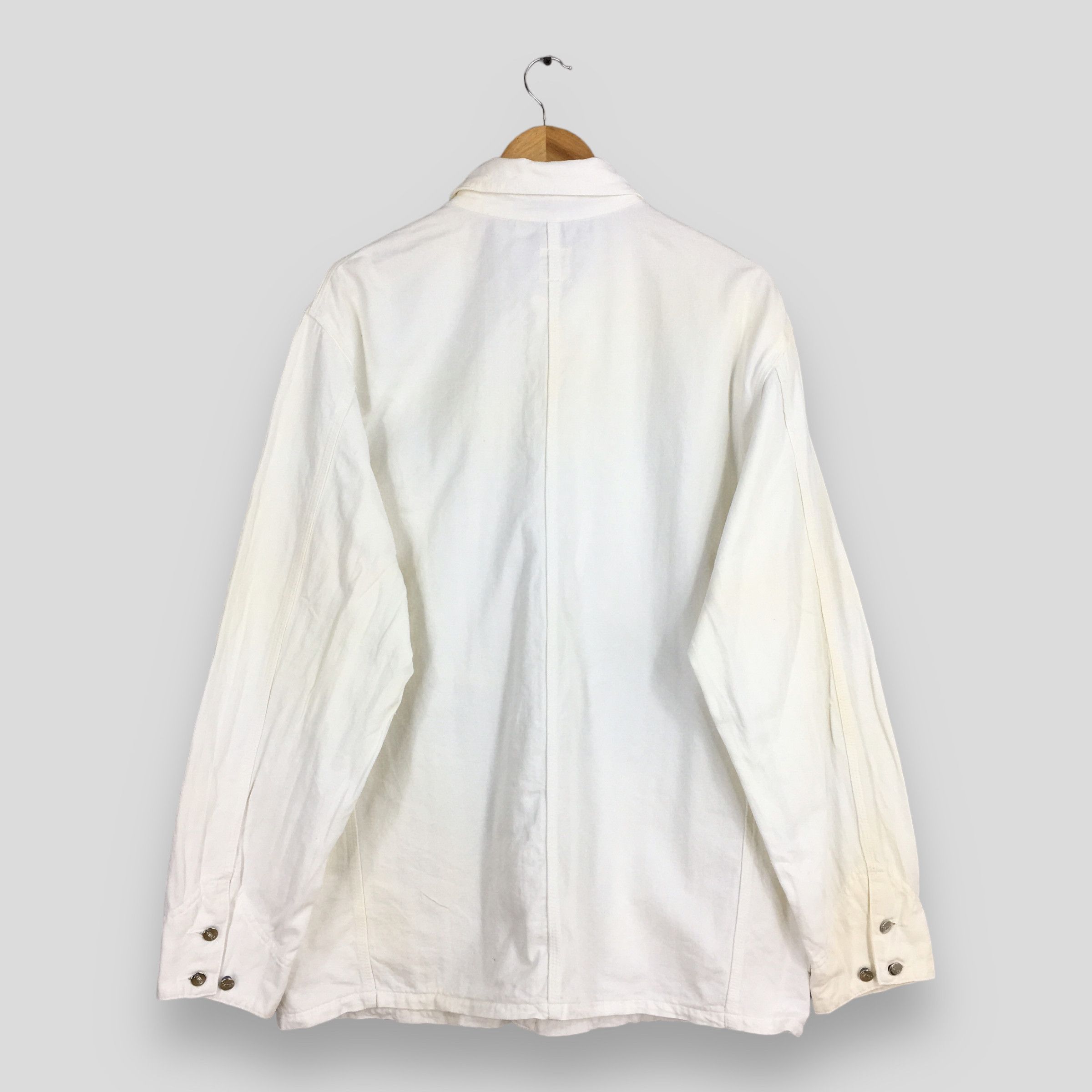 Sugar Cane 80s Sugar Cane's Workers Jeans White Casual Jacket Large Size US L / EU 52-54 / 3 - 6 Thumbnail
